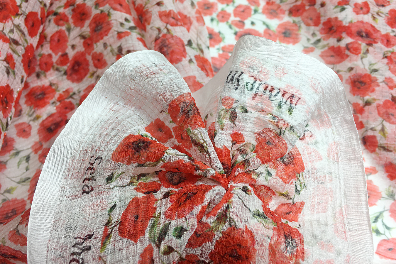 Seidenchiffon mit Lurex