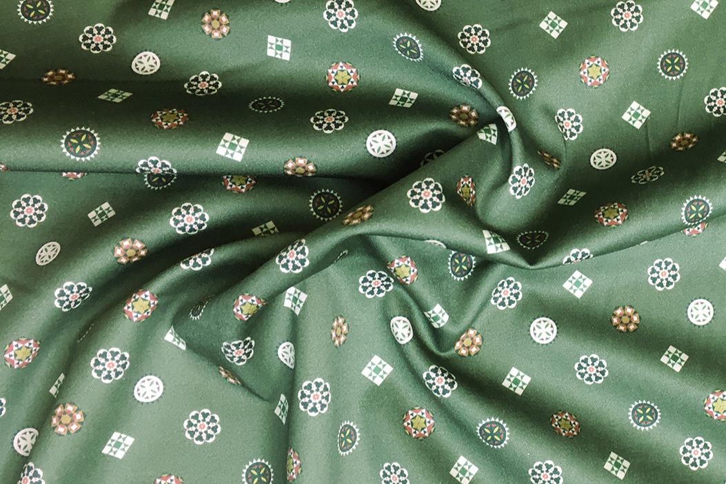 Baumwollsatin - Krawattenmuster