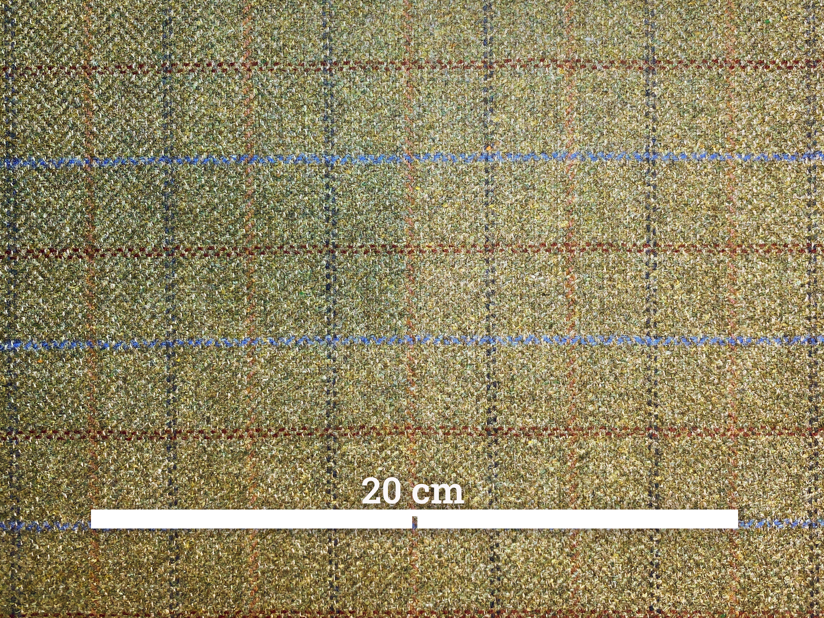 Schurwolle grün kariert