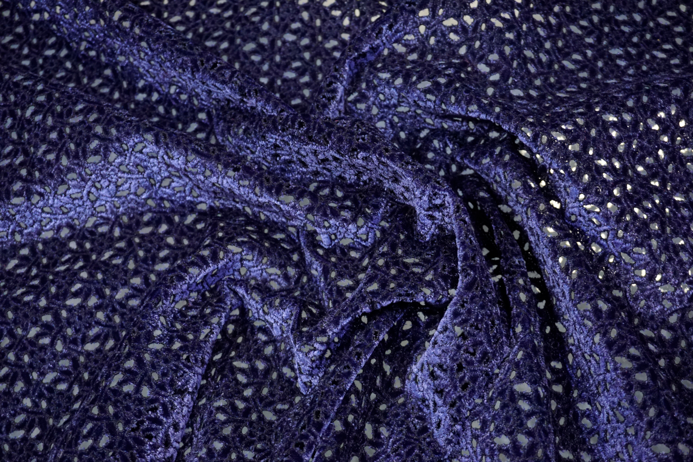 Seidensamt - tintenblau