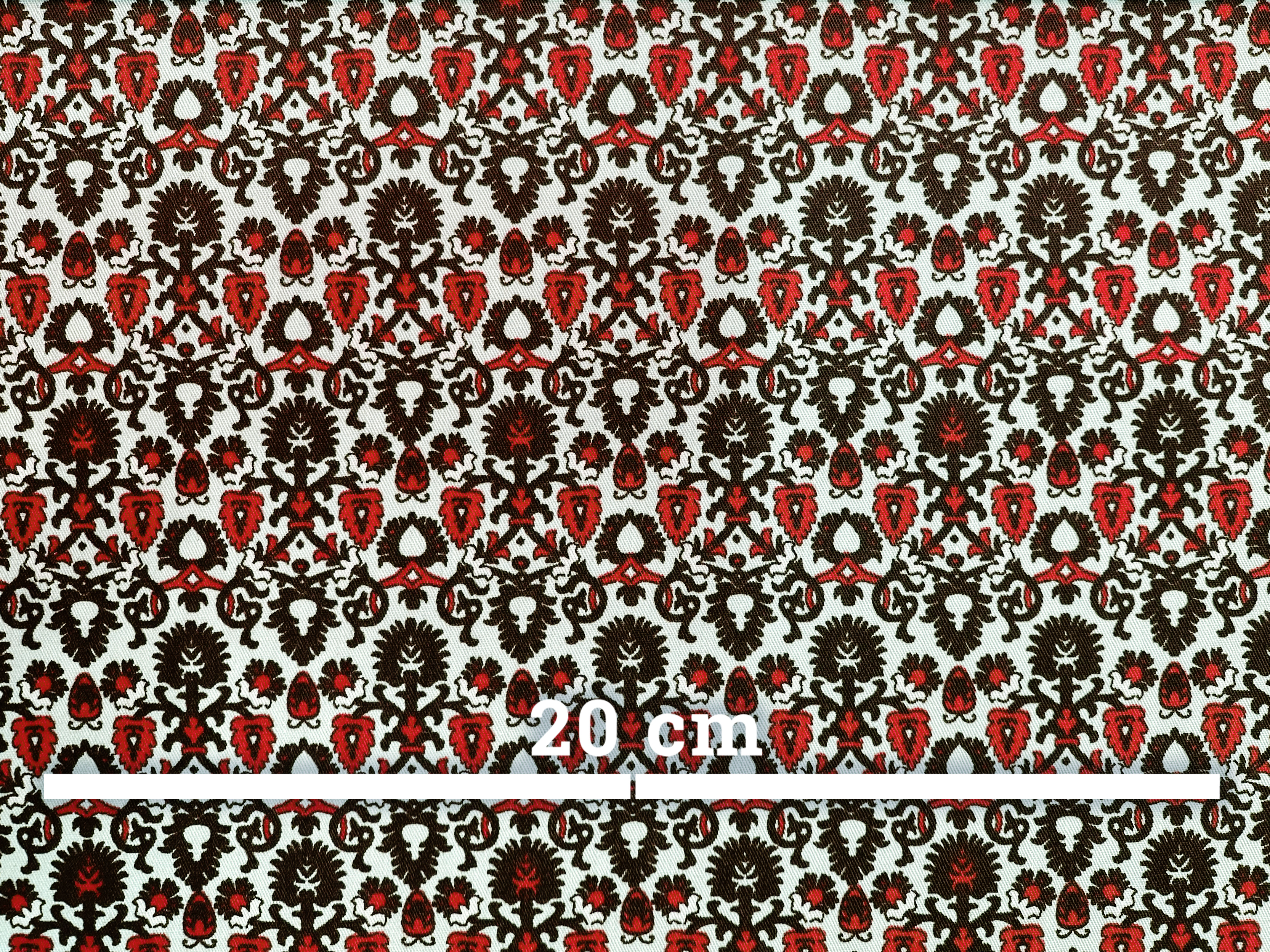 Baumwolle Kleiderware schwarz-rot-beige