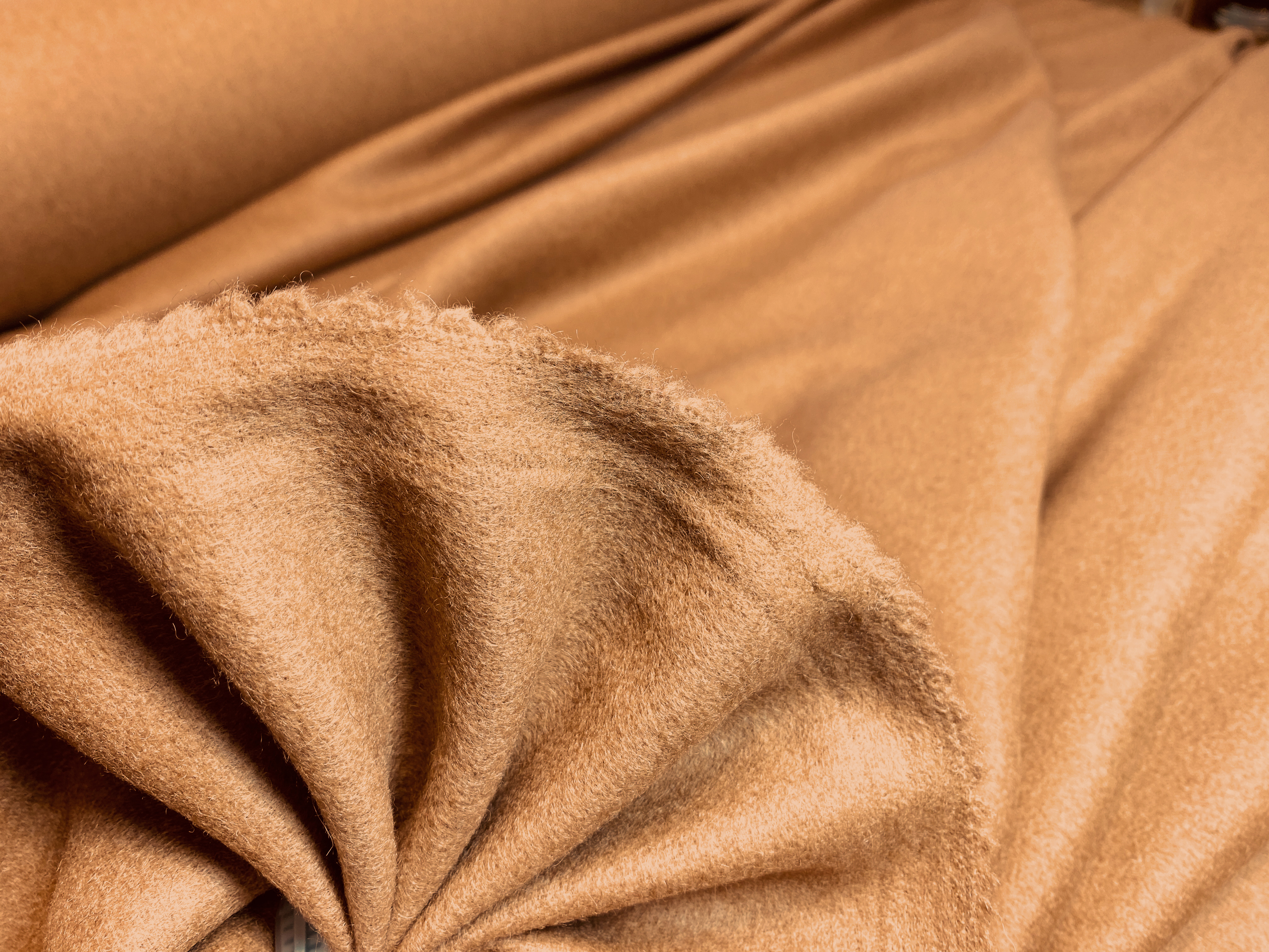 Kaschmirvelour kamelfarben