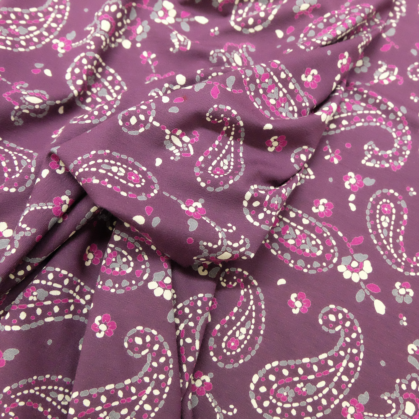 Jersey mit Mosaikpaisley