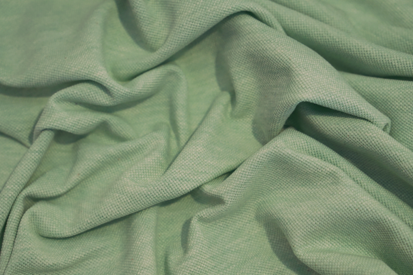 Pikee-Jersey - hellgrün