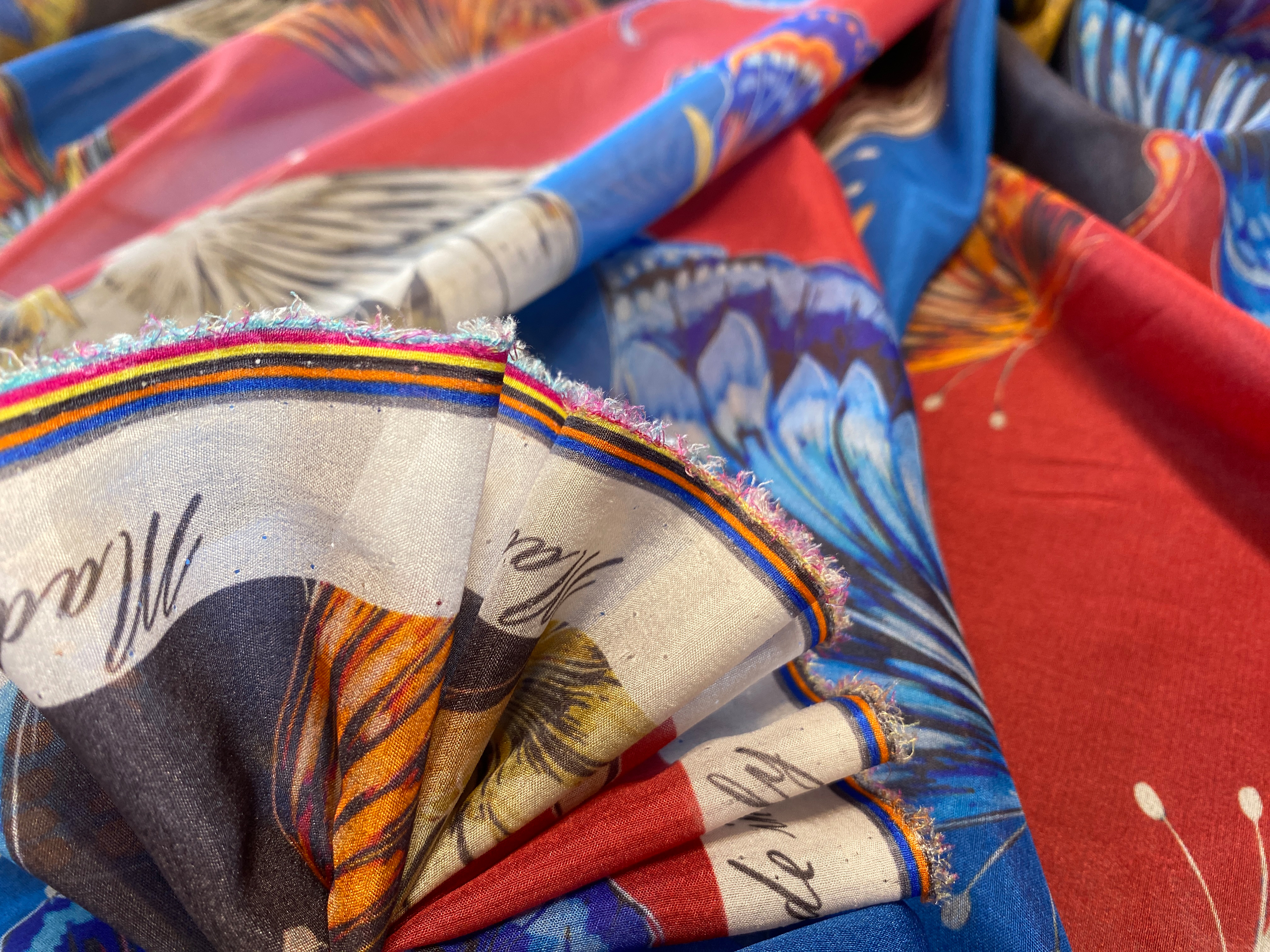 elastische Seide Schmetterlinge