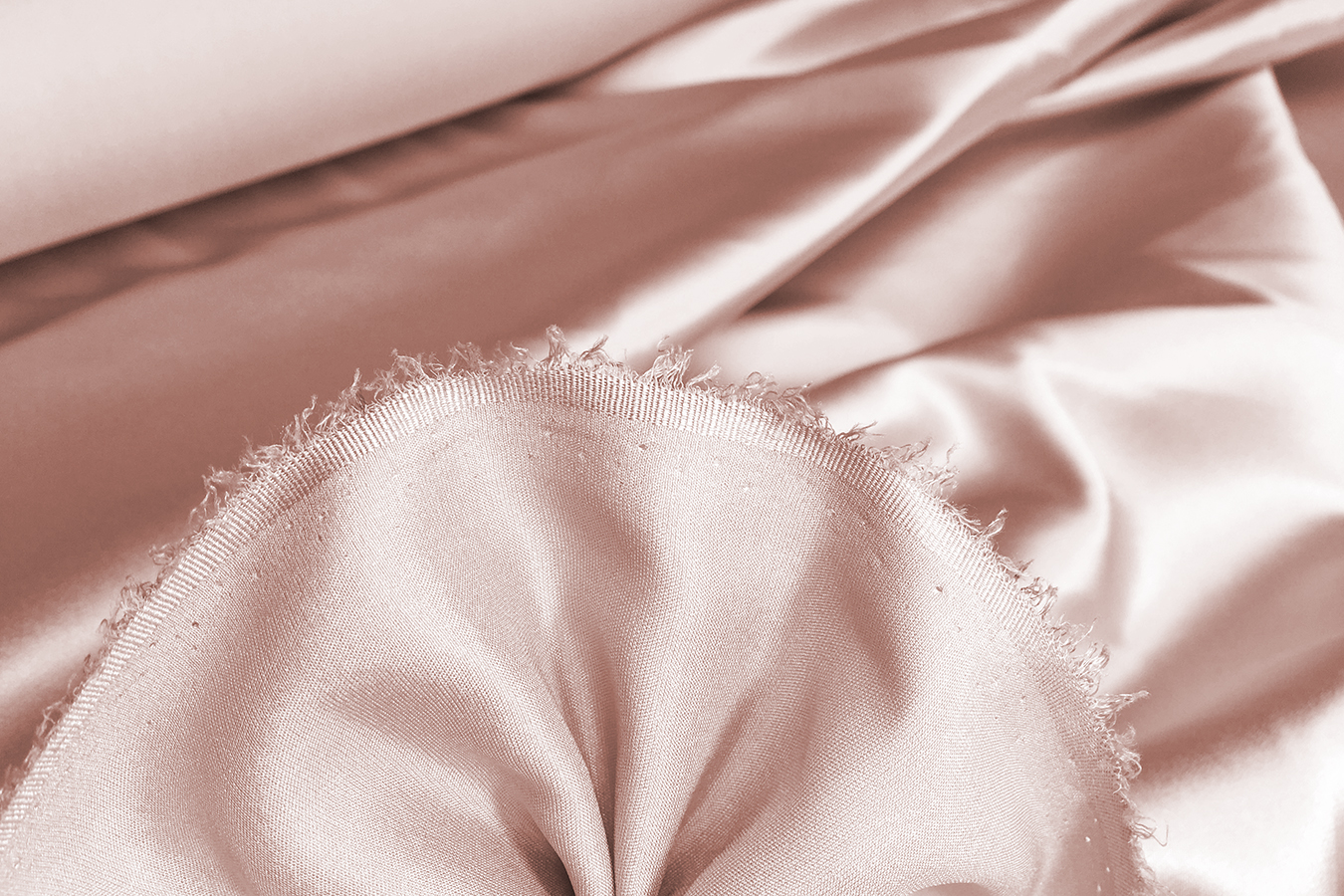 Elastische Seide - altrose