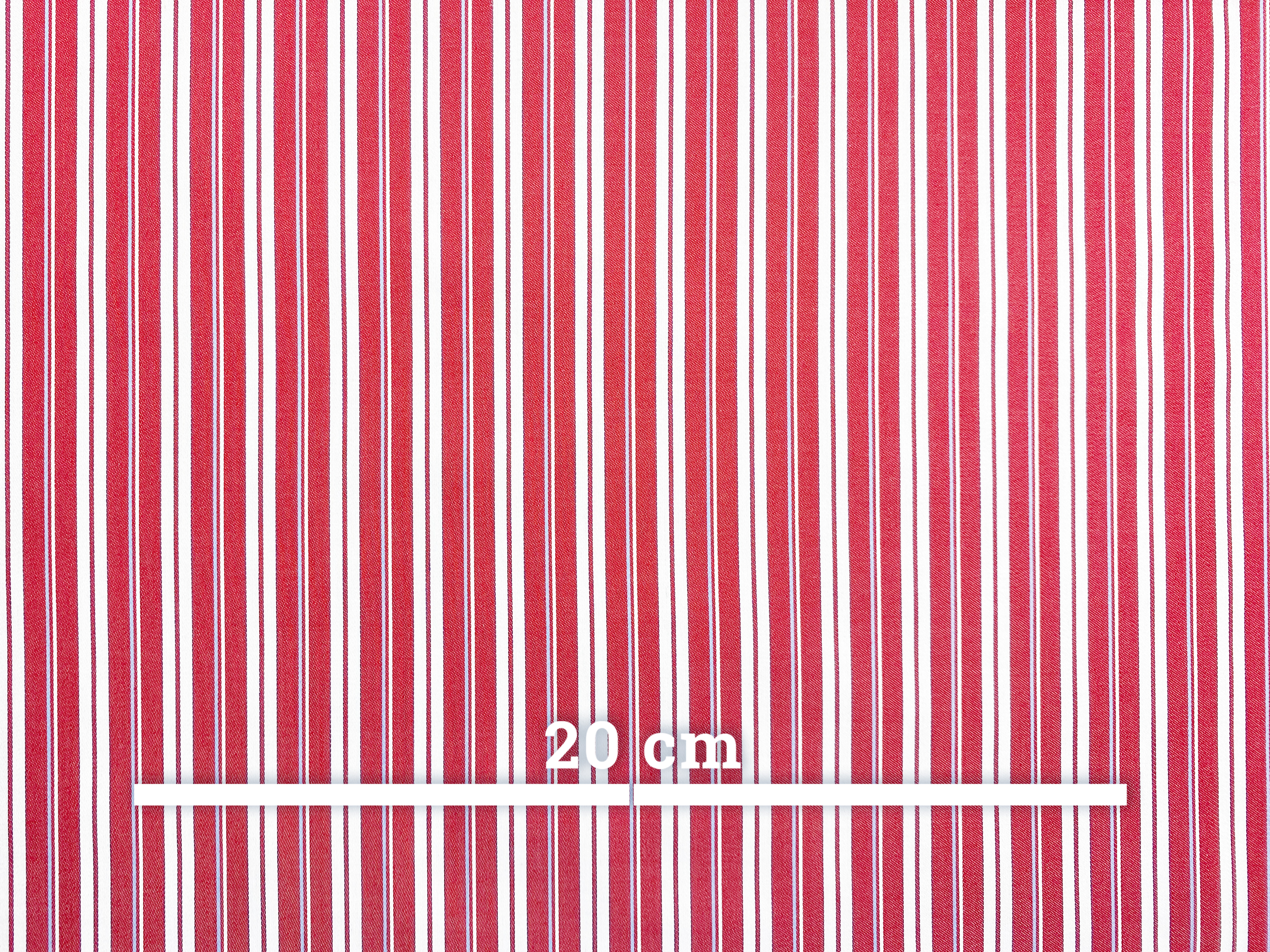 Baumwolle mercerisiert rot-weiß