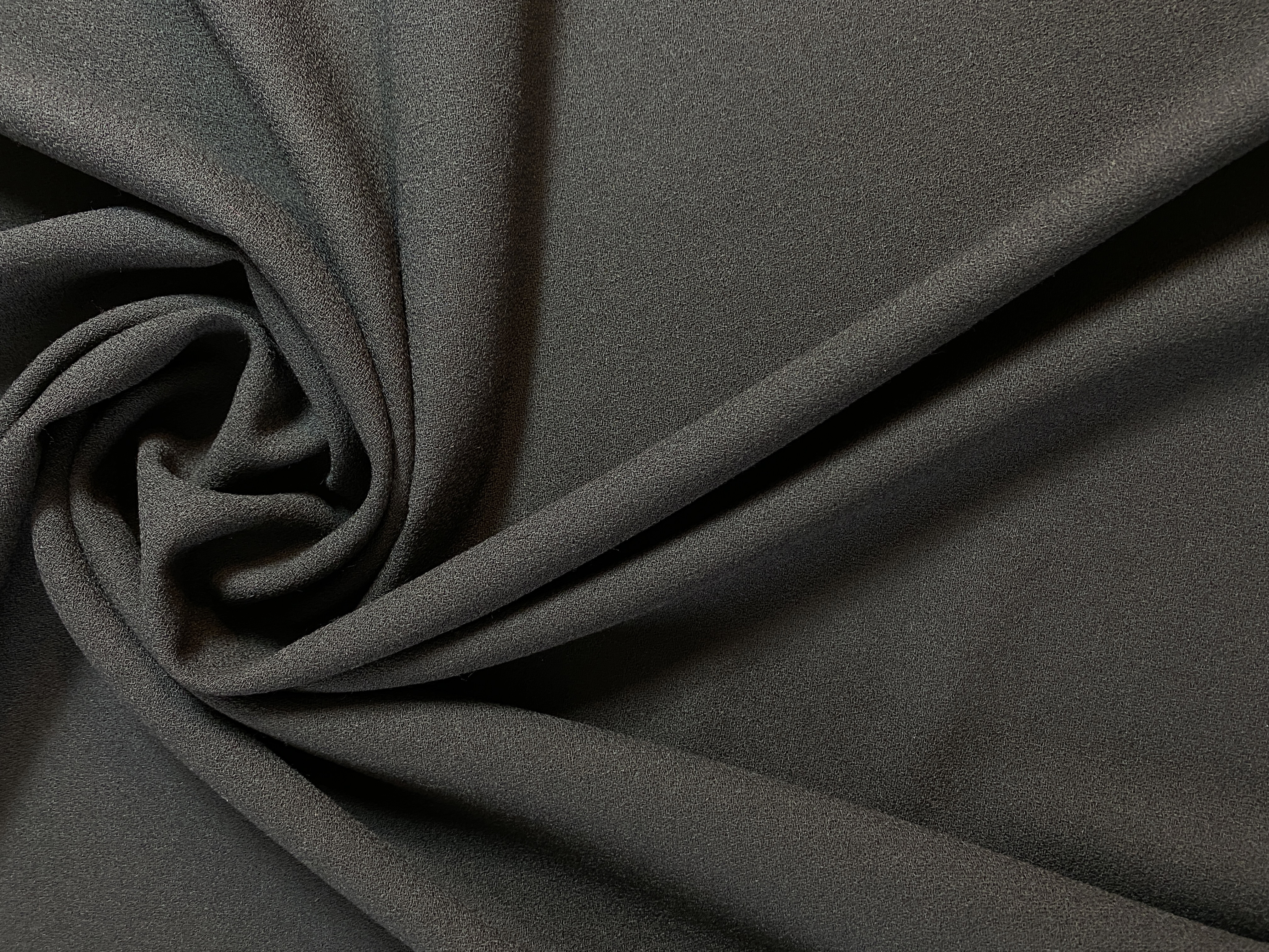 Wollcrepe schwarz