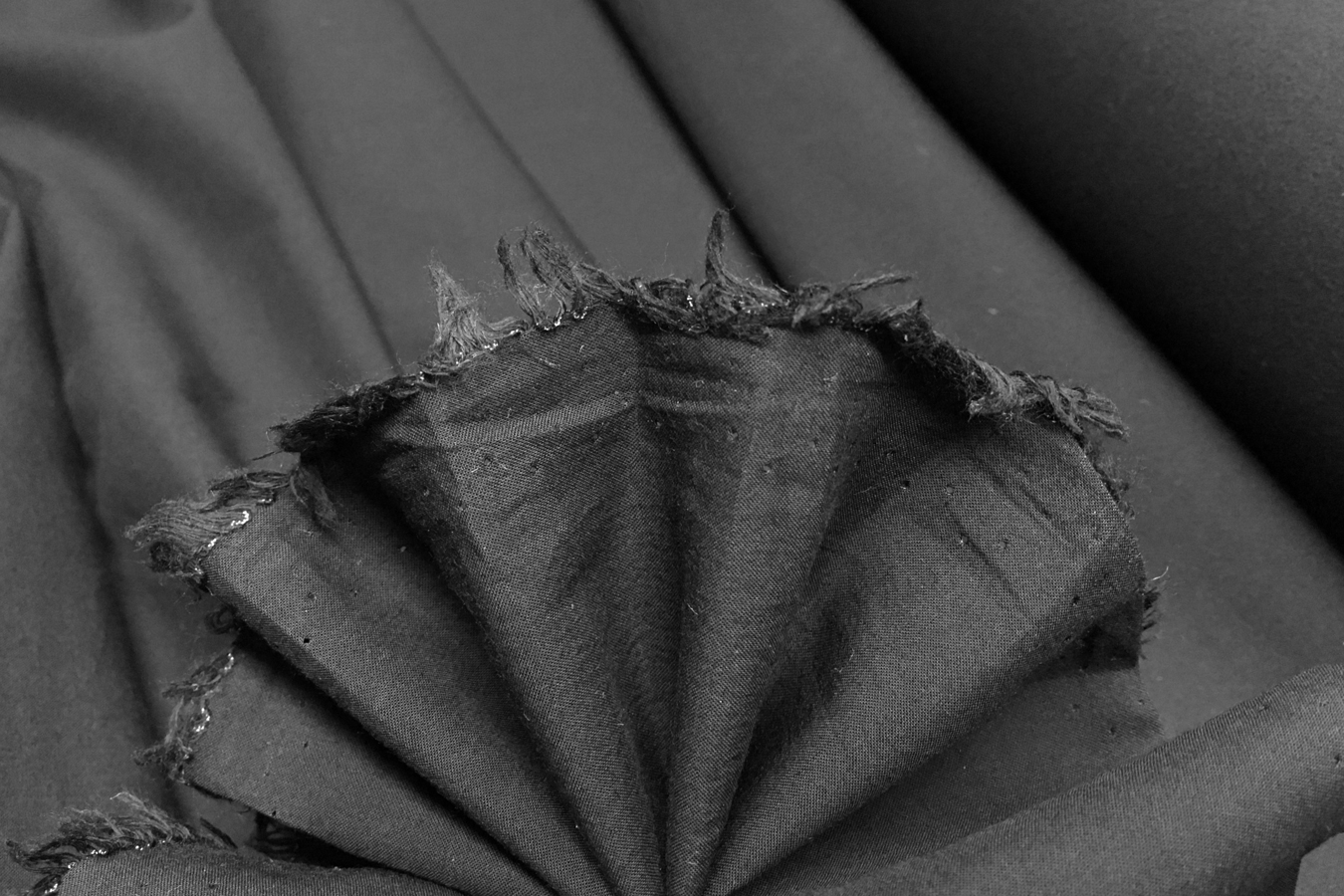 Baumwollbatist - tiefschwarz