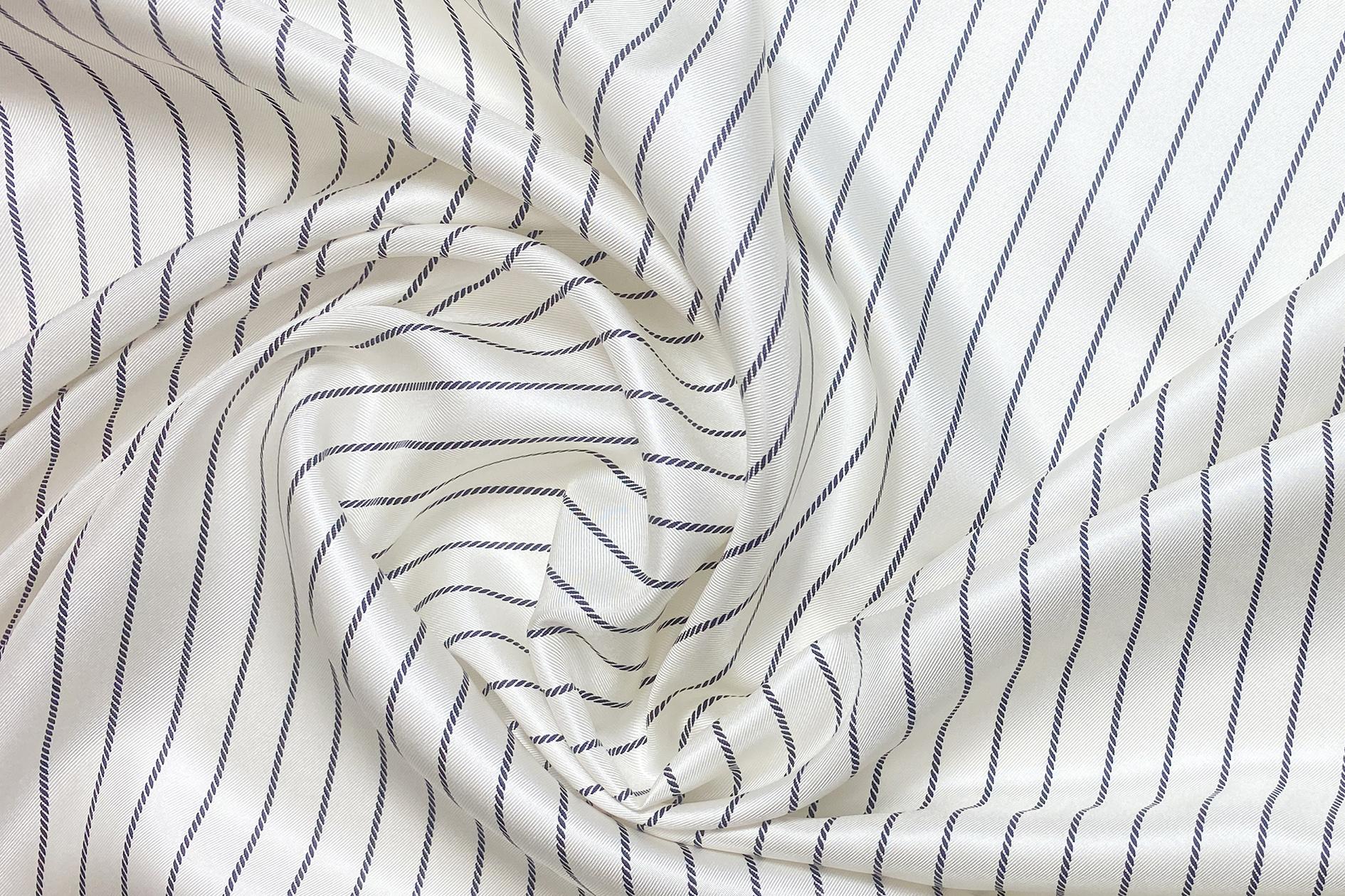 Seidentwill ecru-schwarz