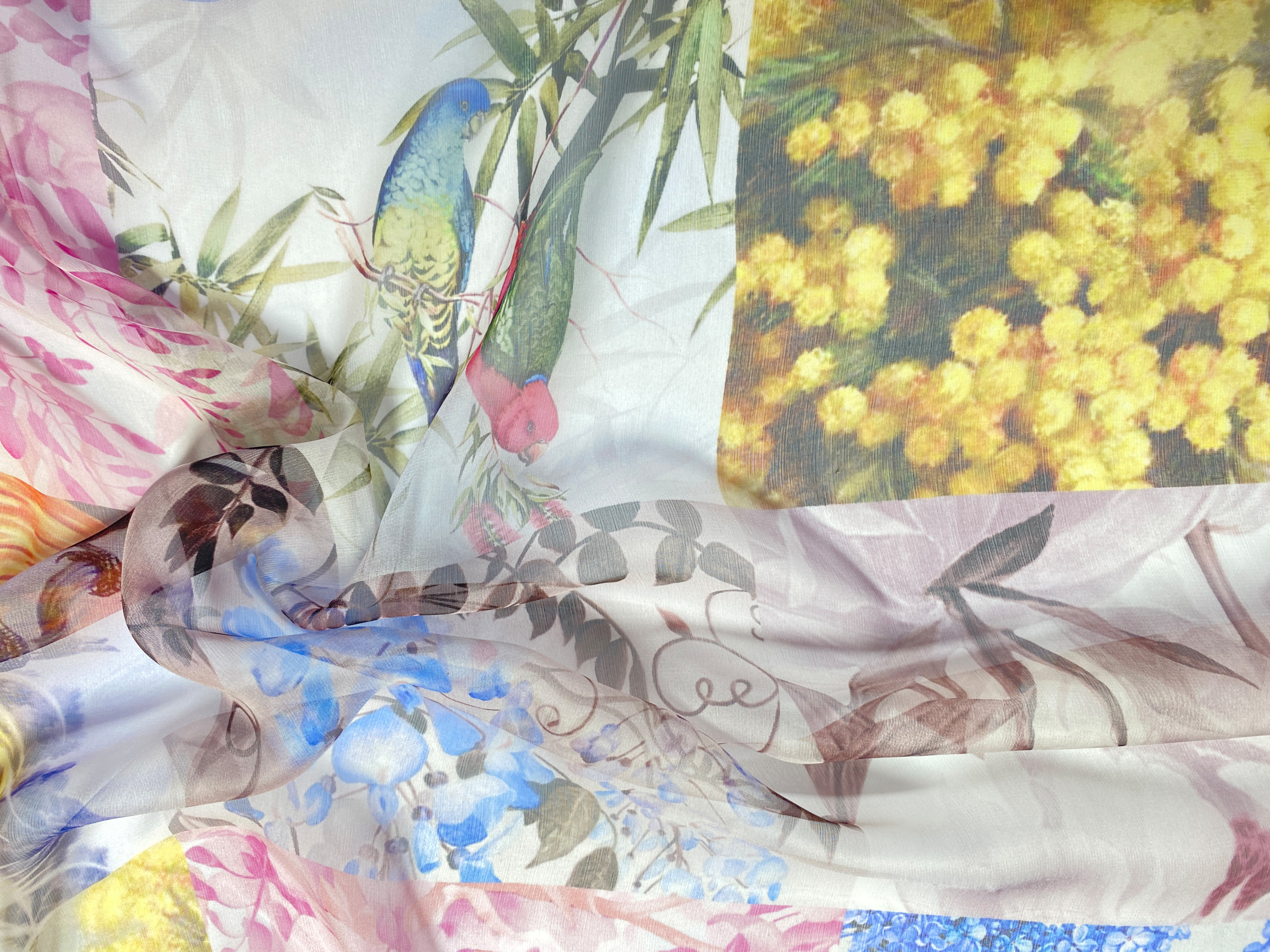 Chiffon Patchworkdruck