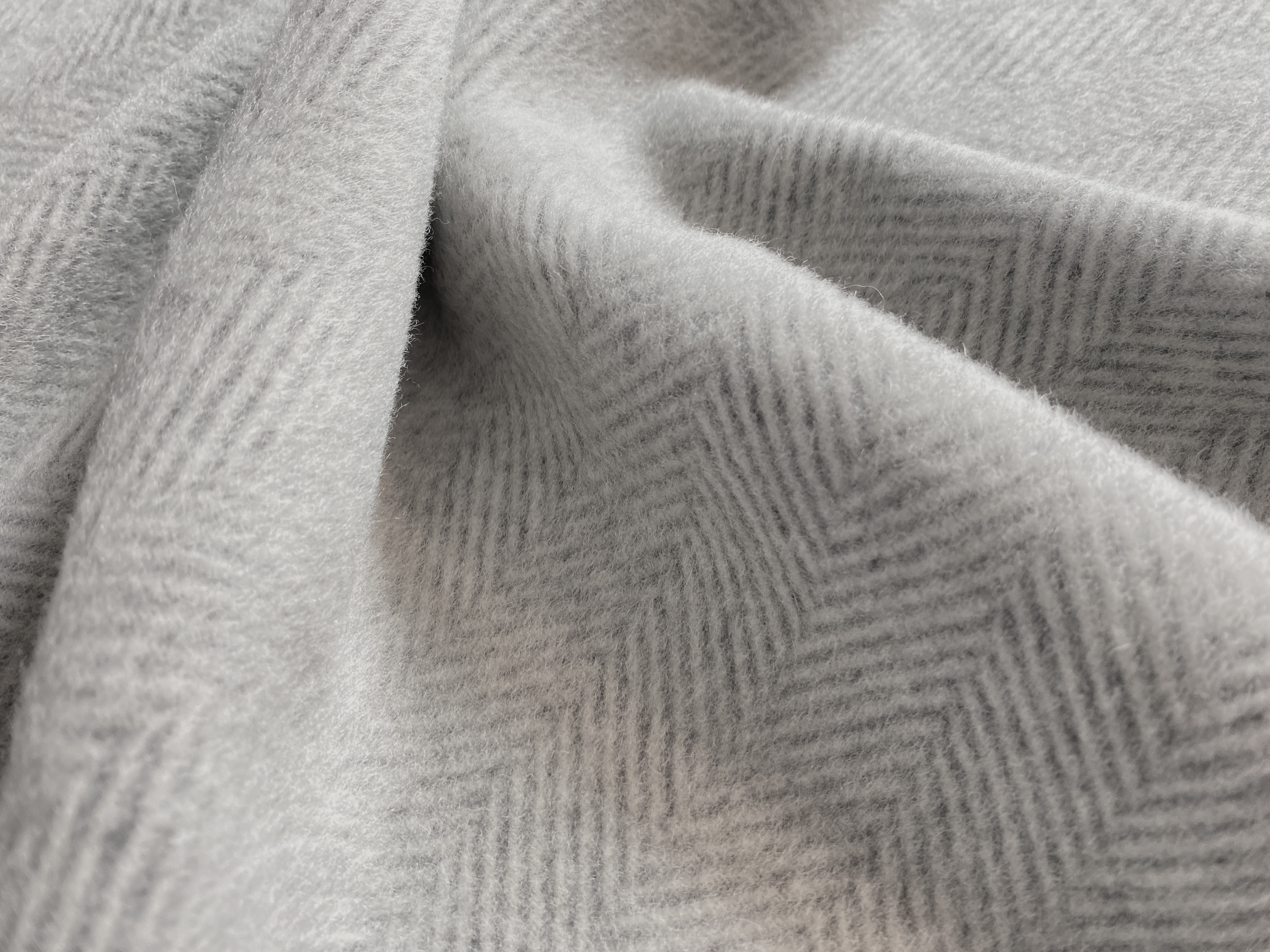 Mantelware Alpakamischung hellgrau