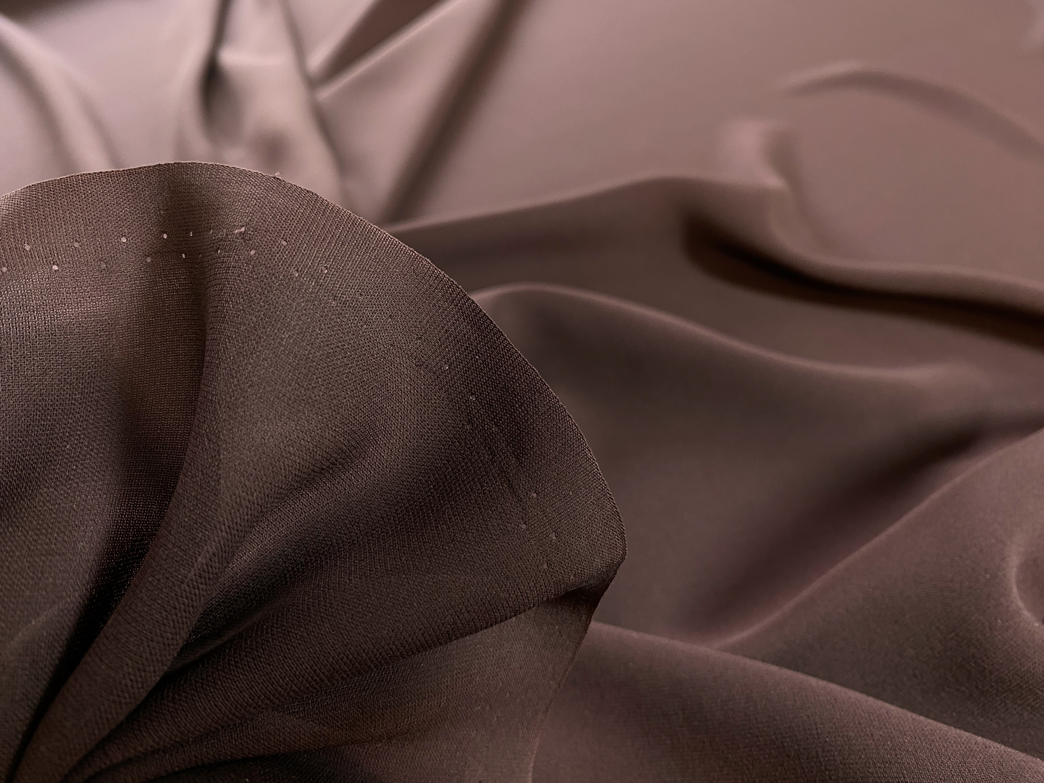feine Seide - schokoladenbraun
