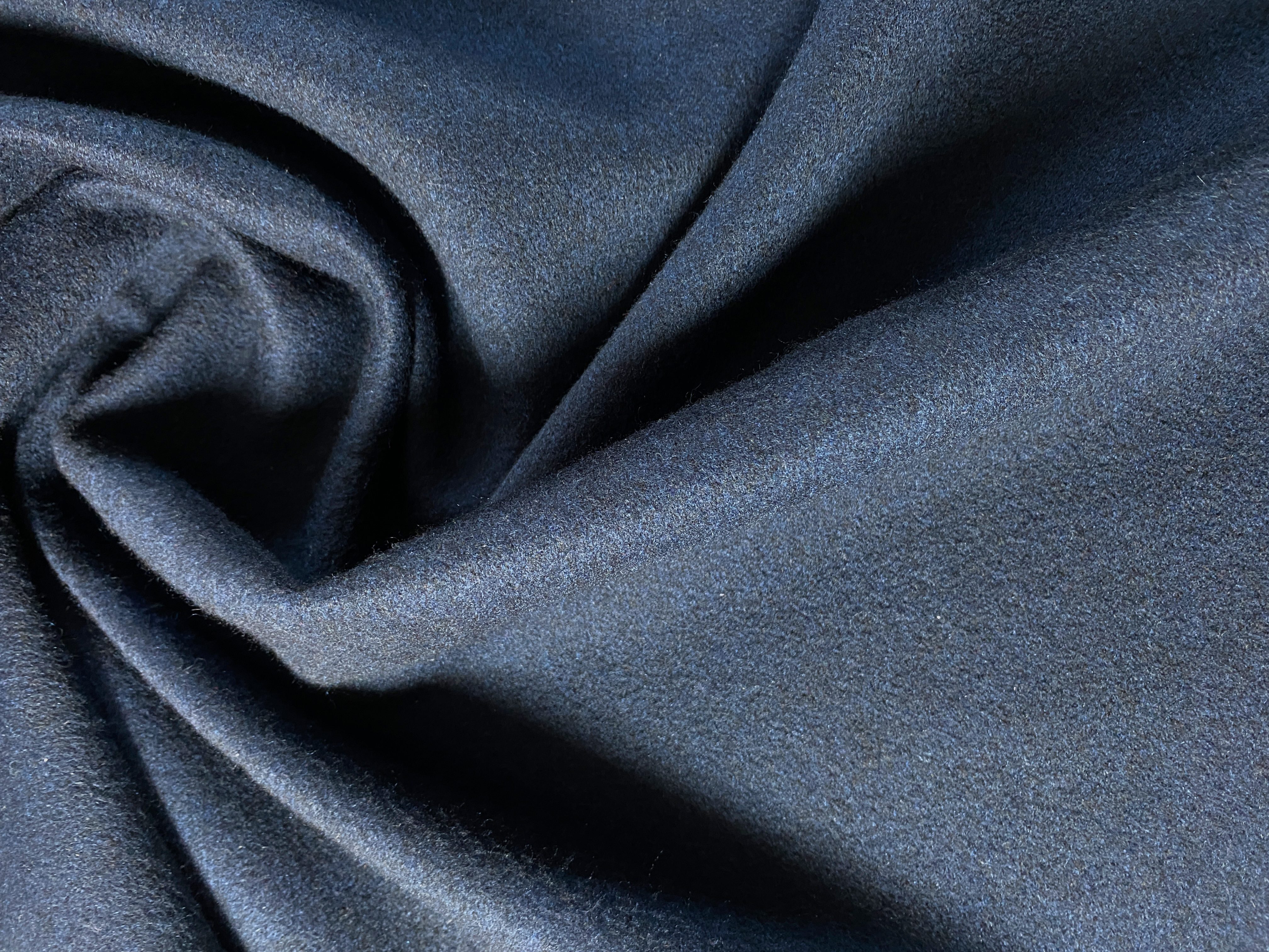 Doppelseitige Kaschmir Mantelware blau-grün