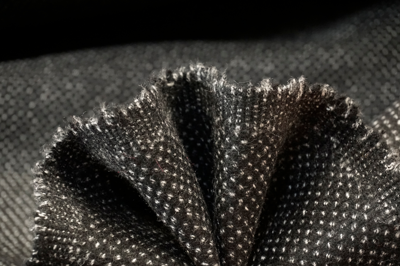 Kaschmir-Doppelgewebe schwarz/weiß