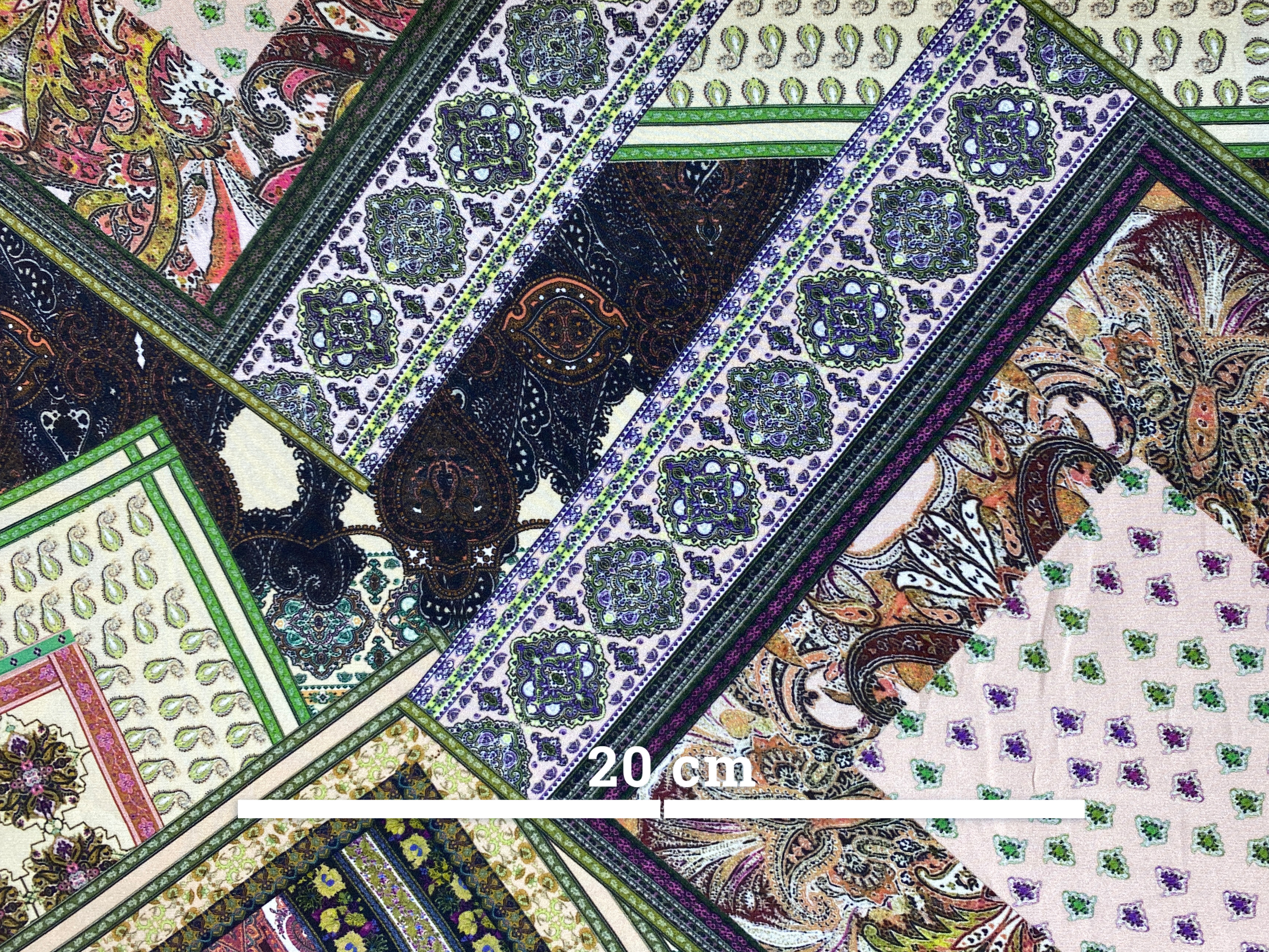 Seidencrepe Tücherdruck