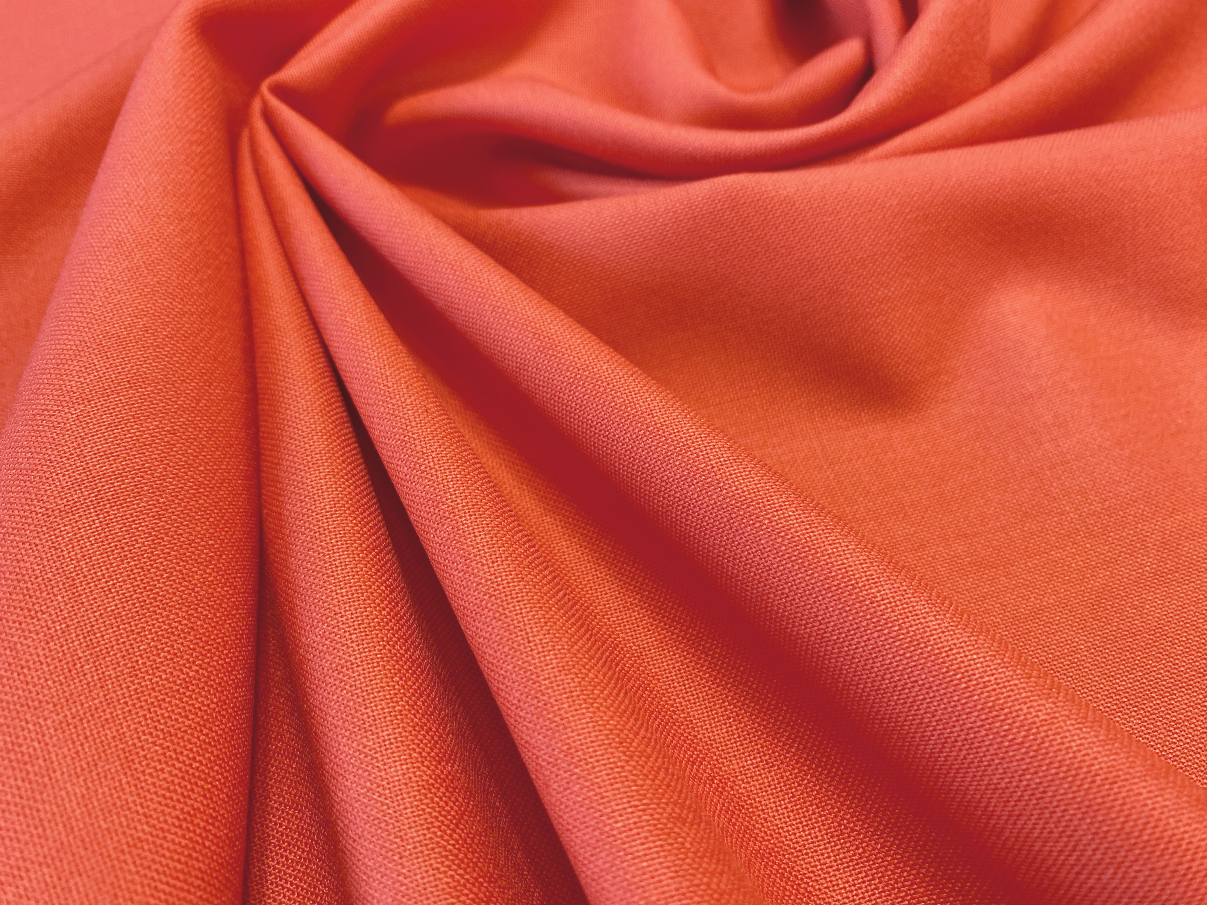 Merino-Schurwolle korallenfarbig