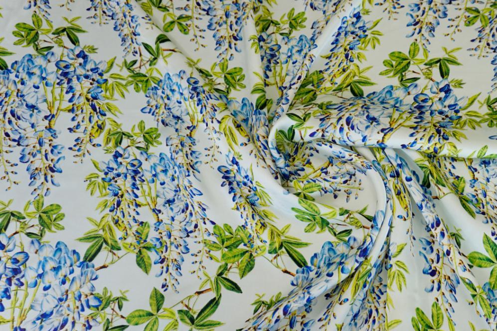 Seidensatin - Blauregen