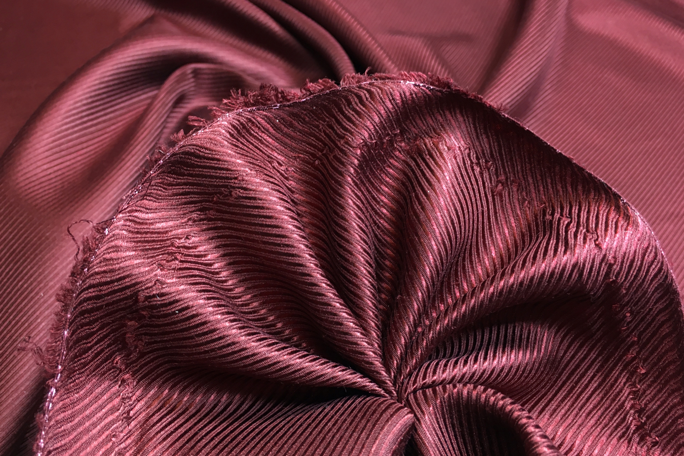 Seide - Twill, bordeaux