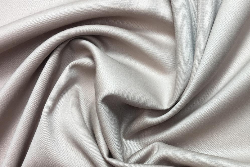Elastischer Wollsatin - sandbeige