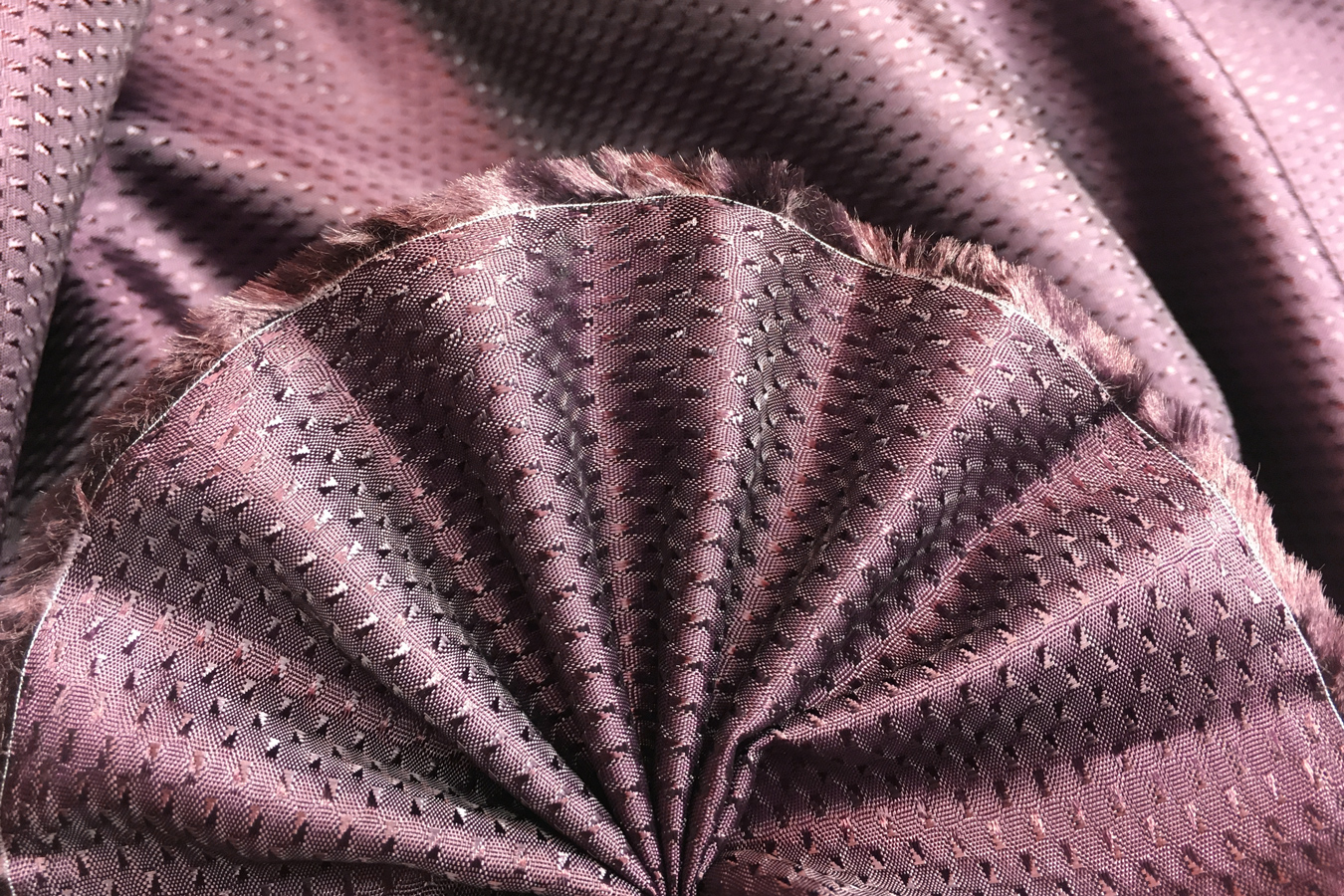 Jacquardfutter - weinrot