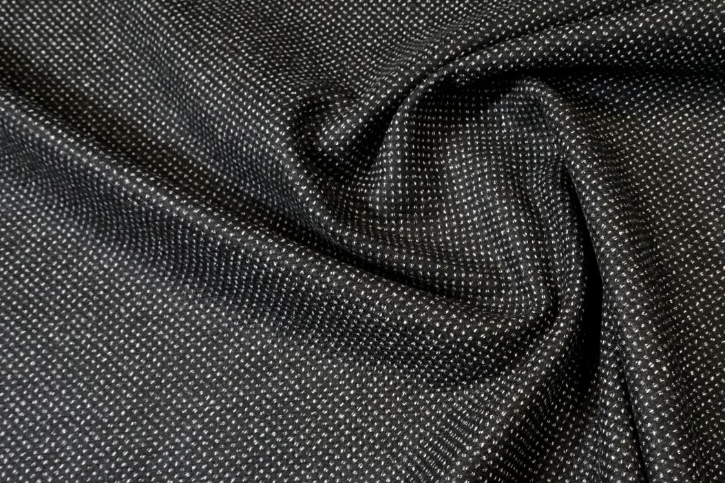 Kaschmir-Doppelgewebe schwarz/weiß