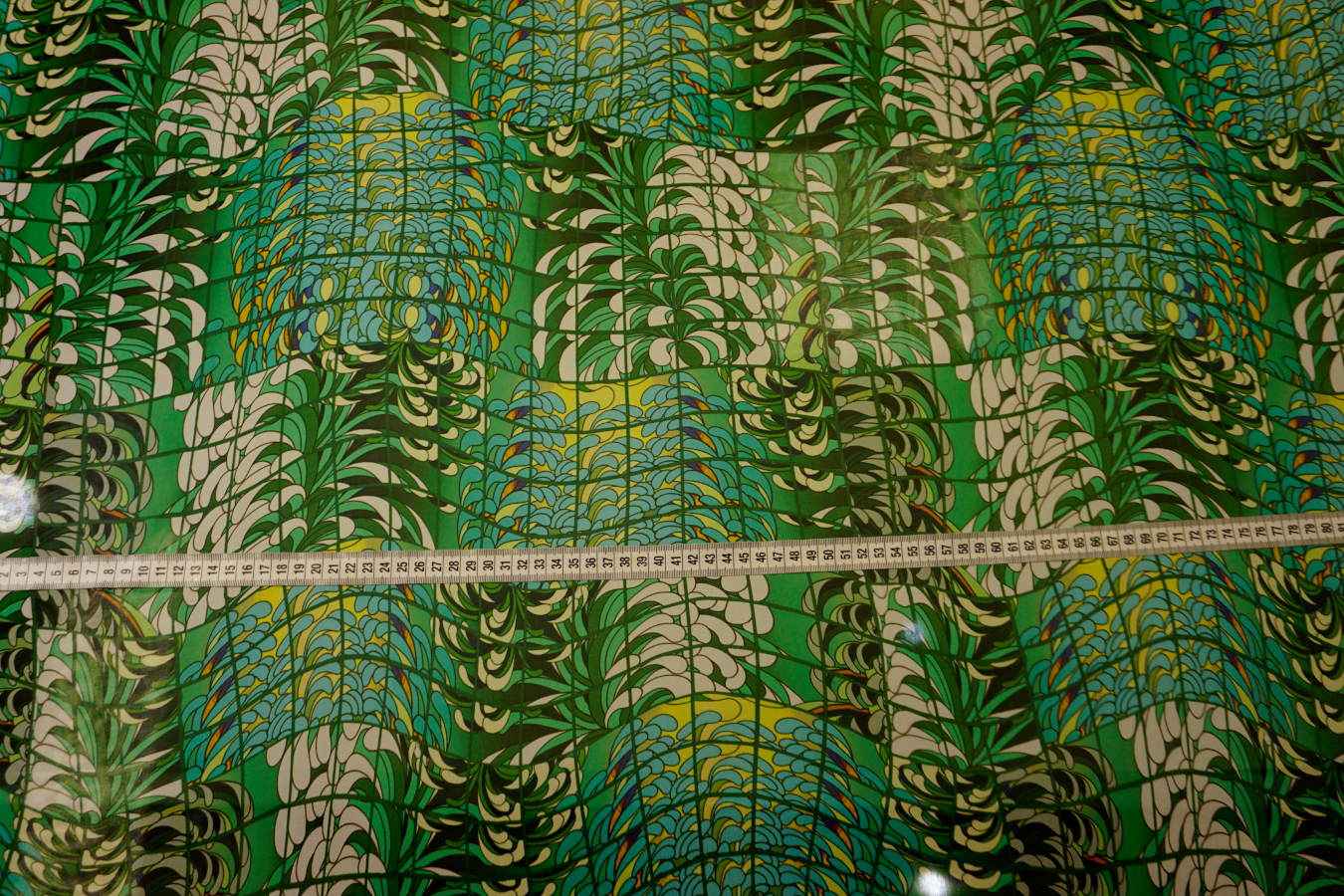 Seidencrêpe - Blätter mit Gitter