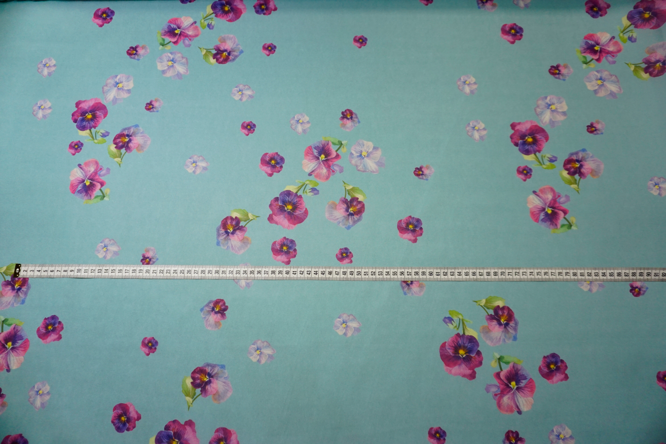 Seidenchiffon - Stiefmütterchen