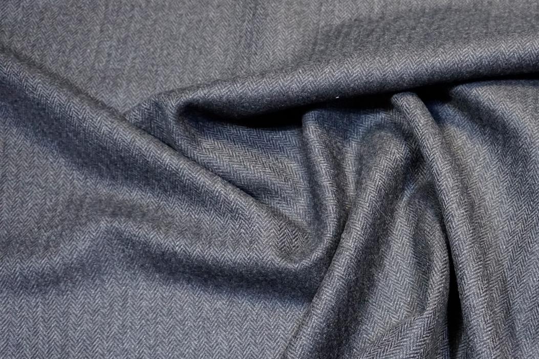 Schurwolle mit Kaschmir - Fischgrät