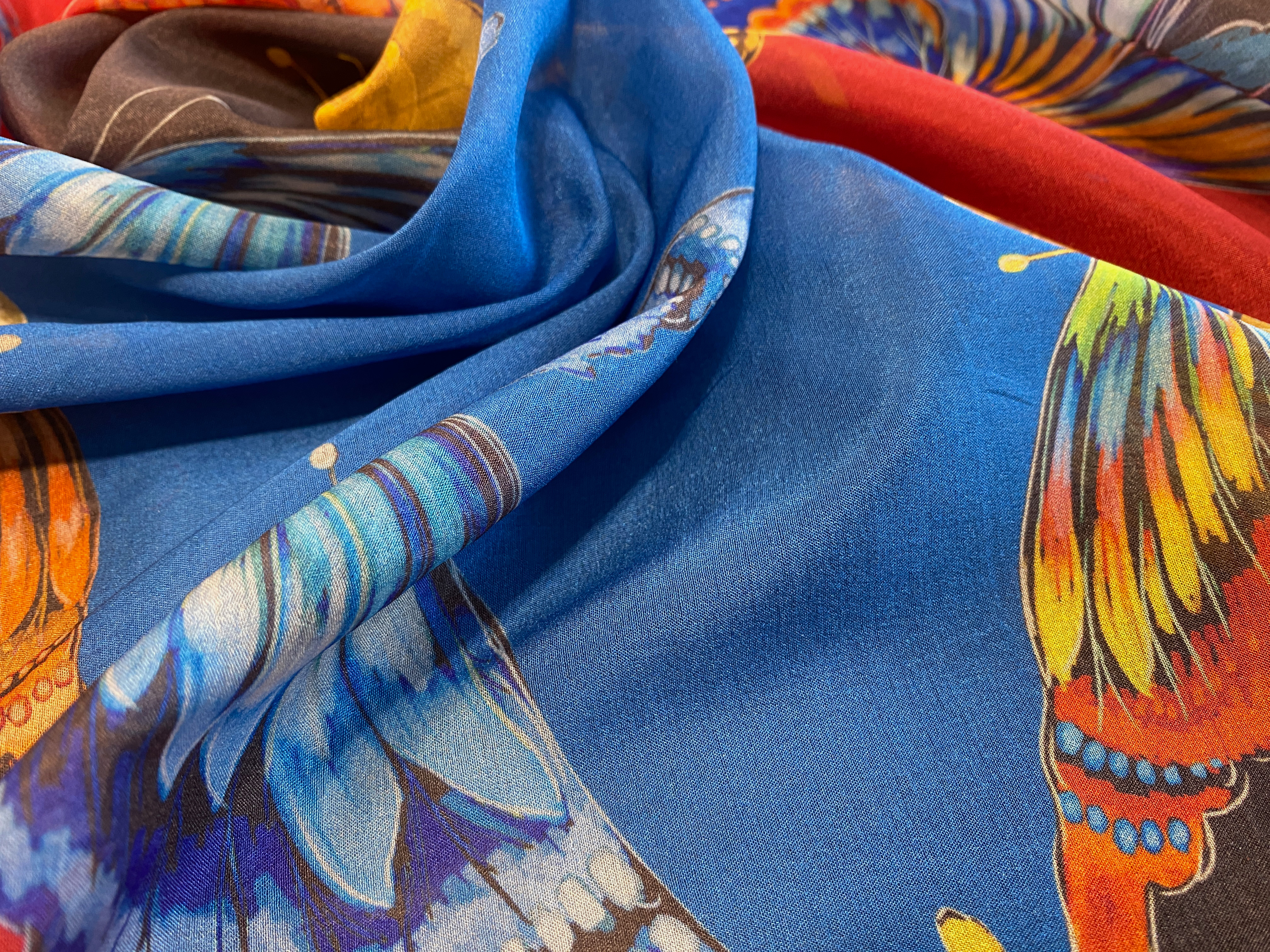 elastische Seide Schmetterlinge