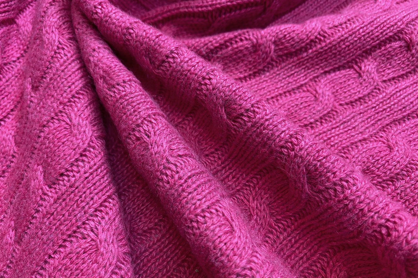 Zopfmusterstrickware - pink