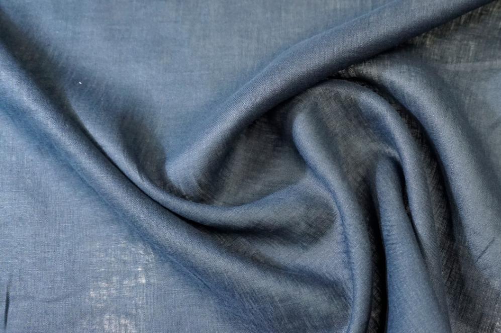 Blusenleinen - dunkelblau