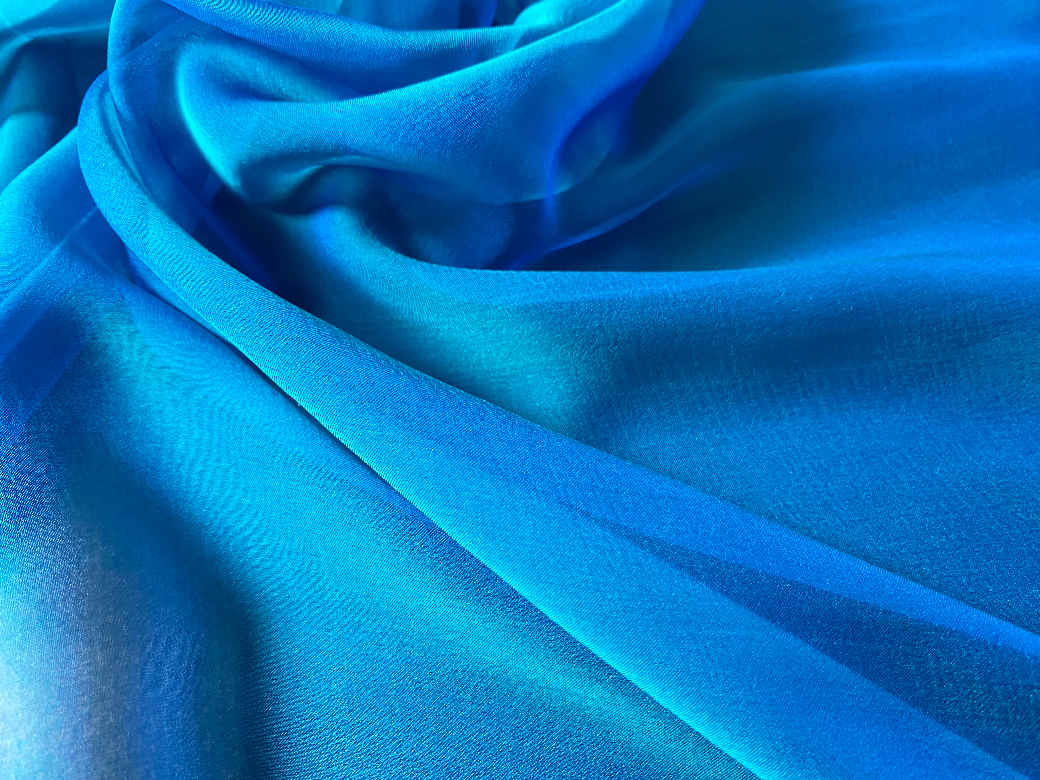 changierender Chiffon türkis-blau