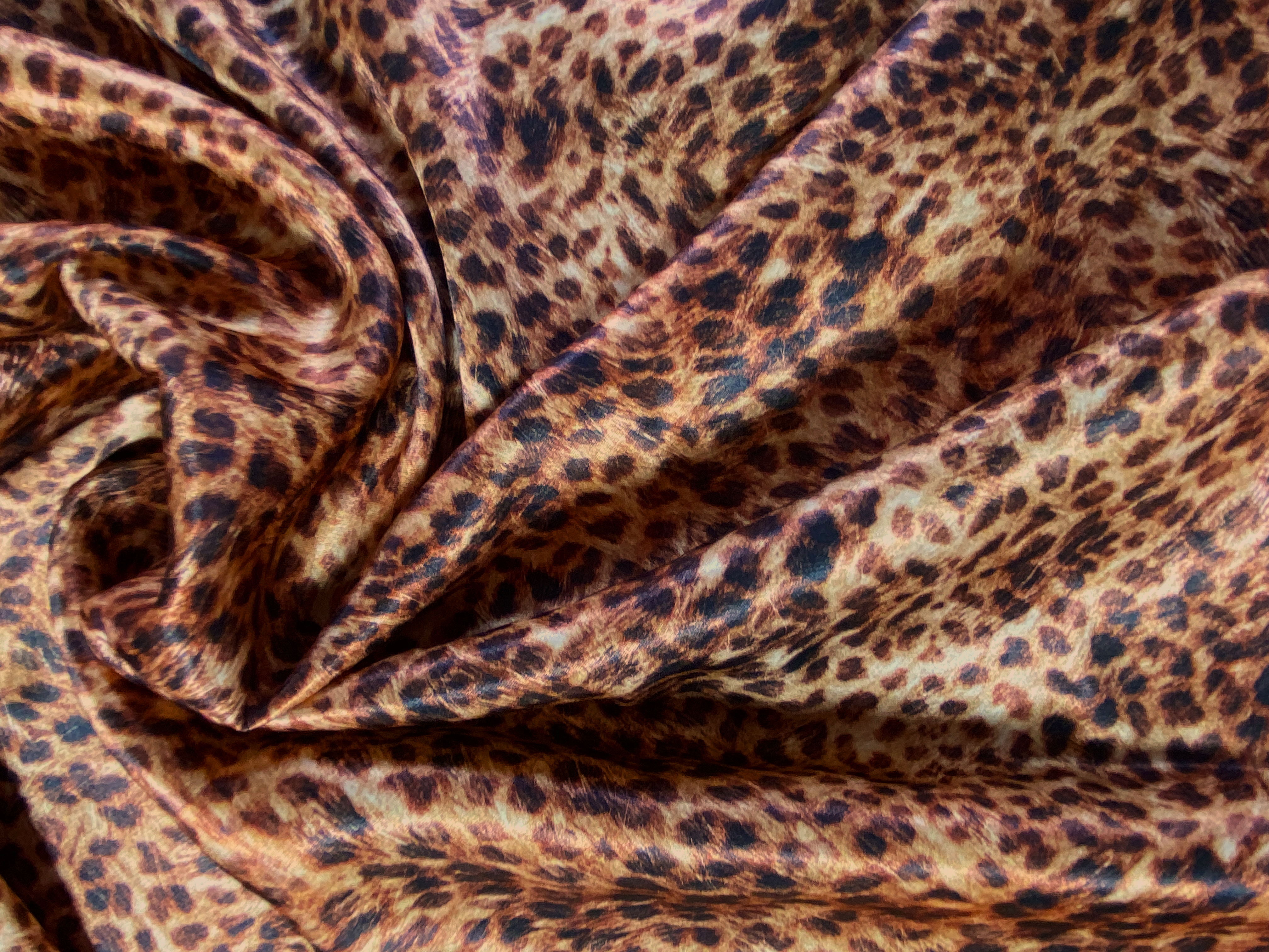 Satin Tierfelldruck