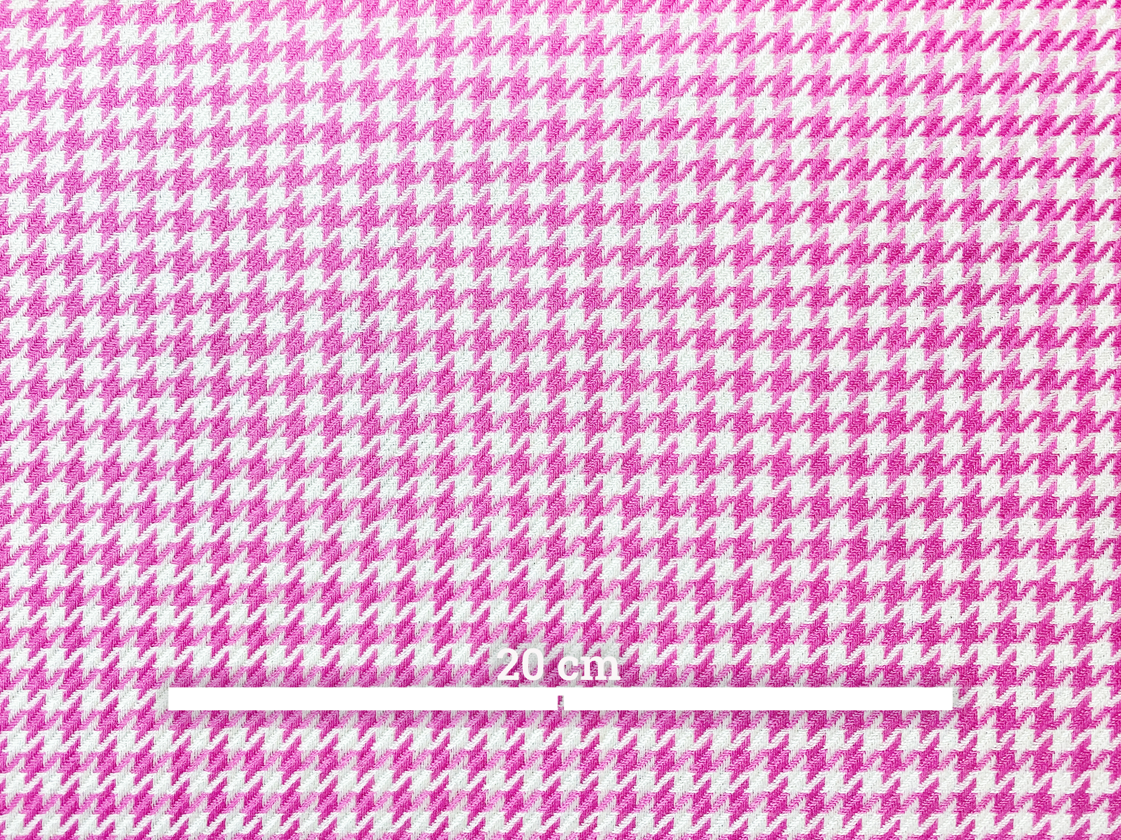 Schurwolle Hahnentritt rosa-weiß