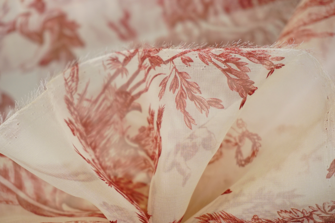 Seidenorganza - Toile de Jouy