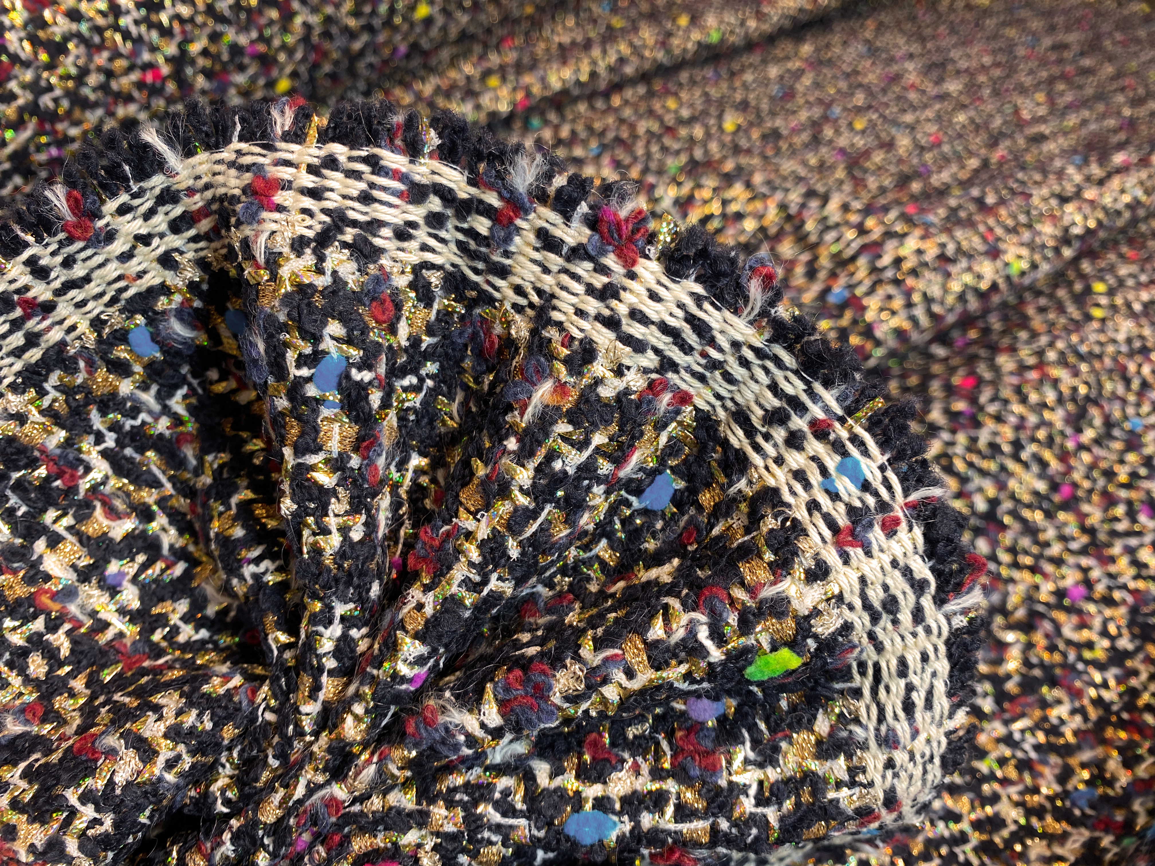 Bunt gewebte Shetlandware