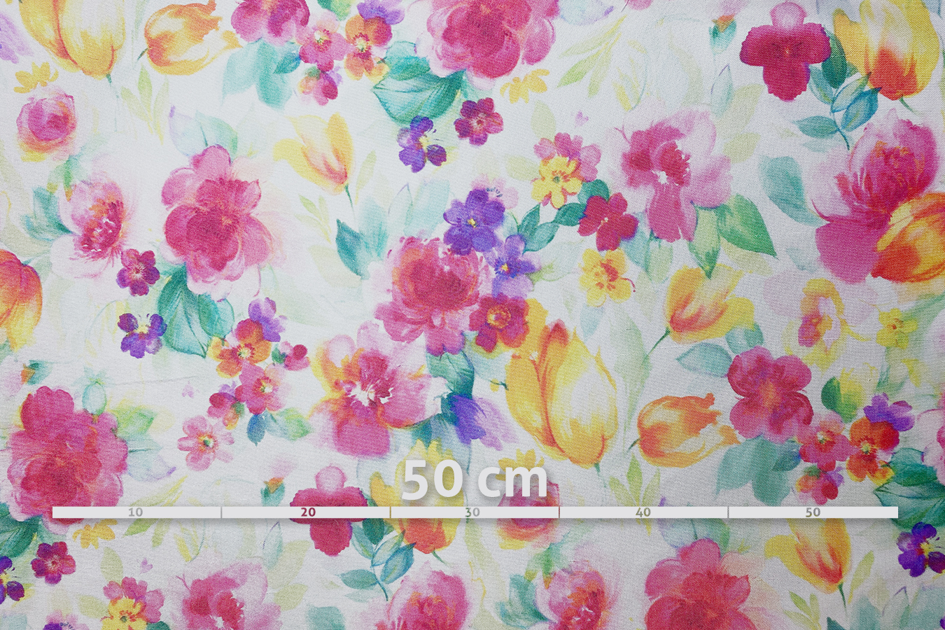 Kostümseide - Malereidruck, rosa