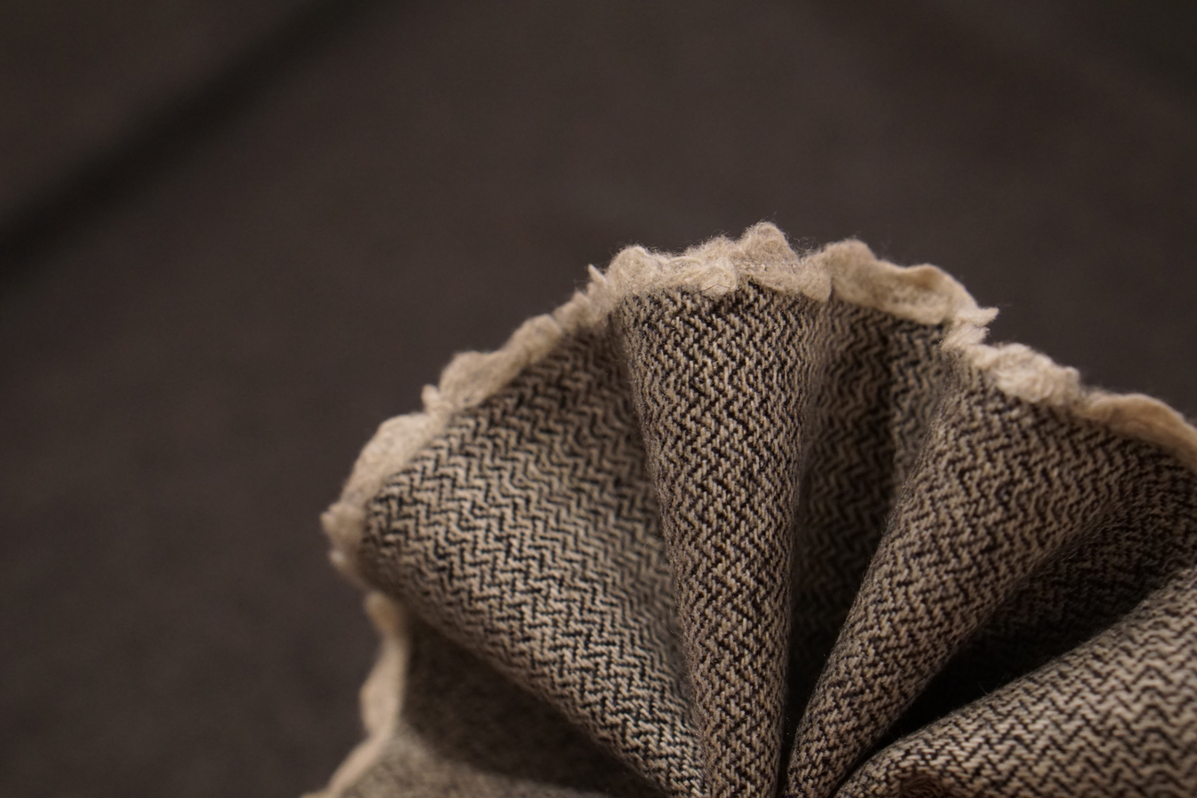 Schurwoll-Kaschmirmischung Fischgrat