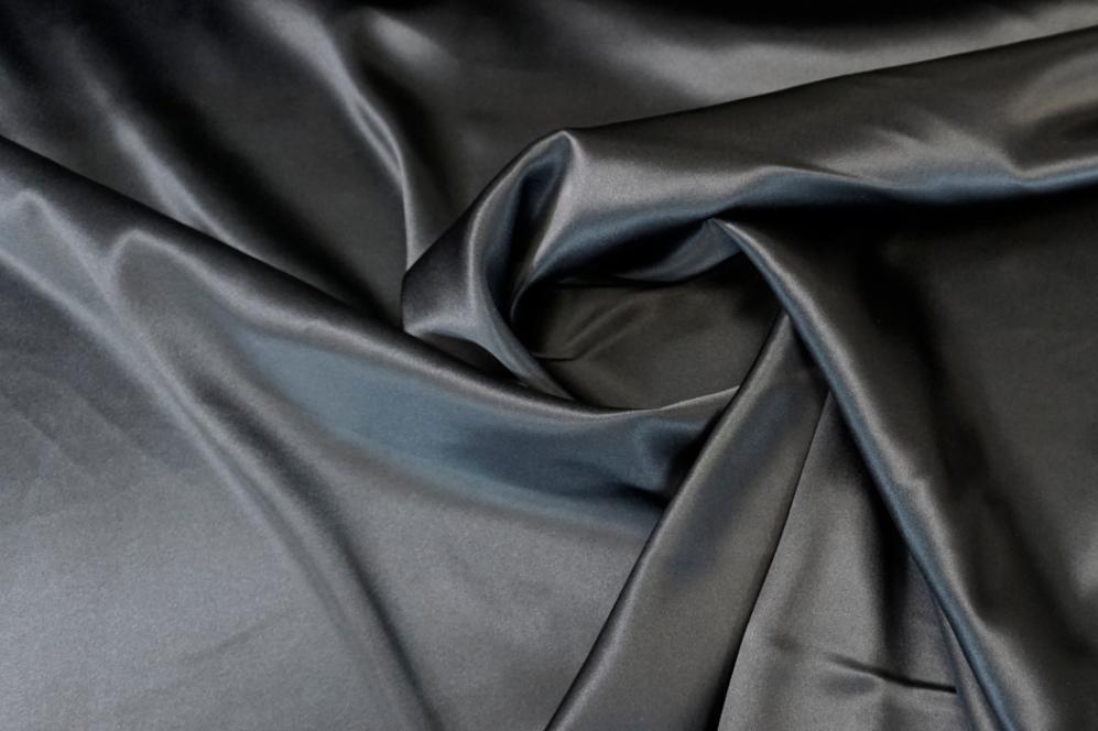 Seidenstretch - schwarz