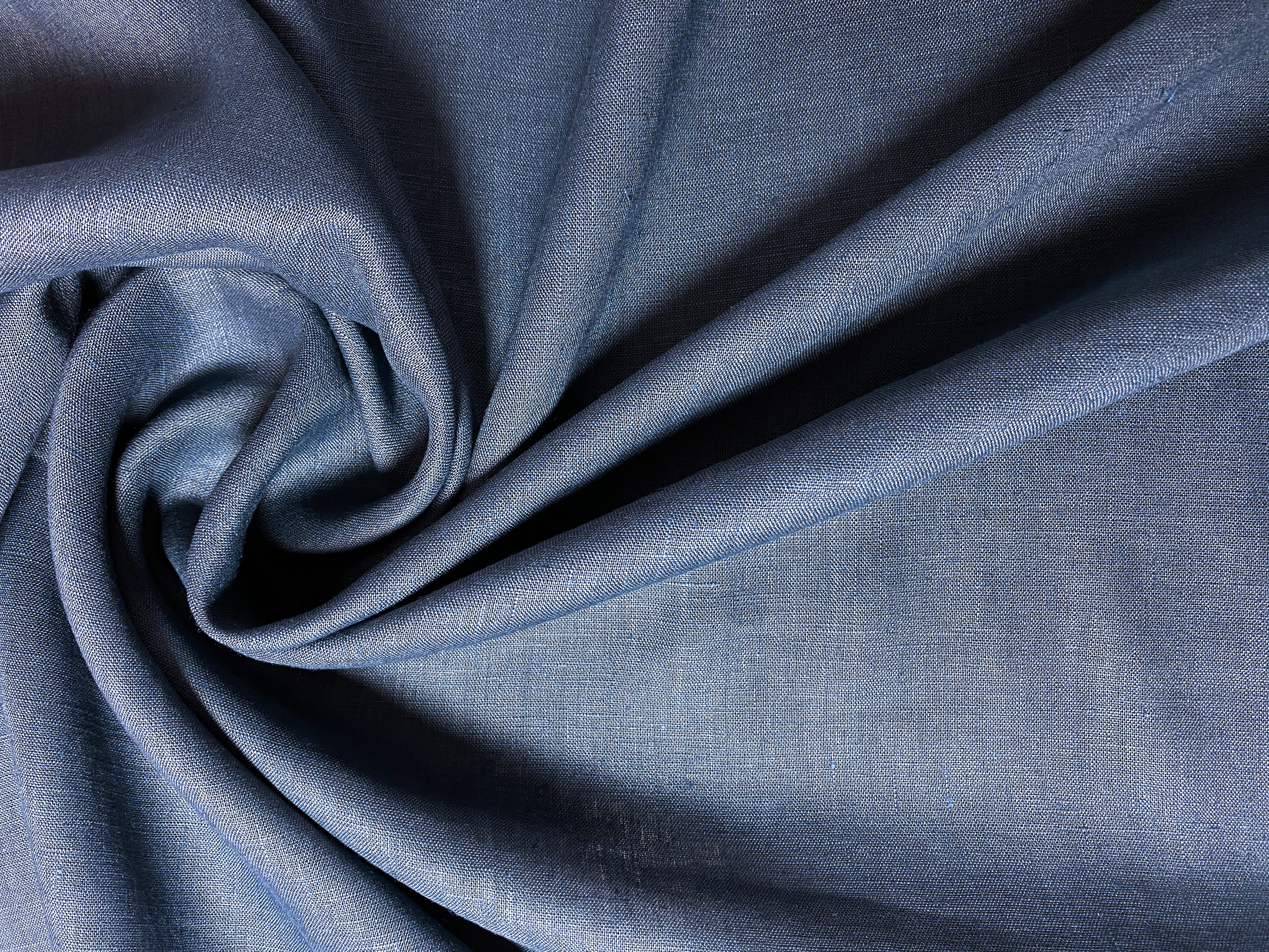 feines Leinen jeansblau