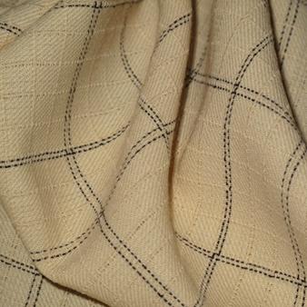 Schurwolle - kariert