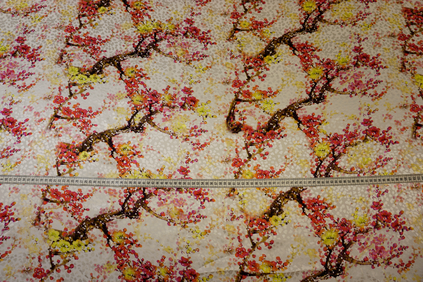 Seidenjacquard - Blüten