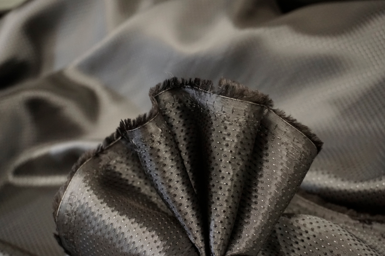 Viskosejacquard - dunkelgrau