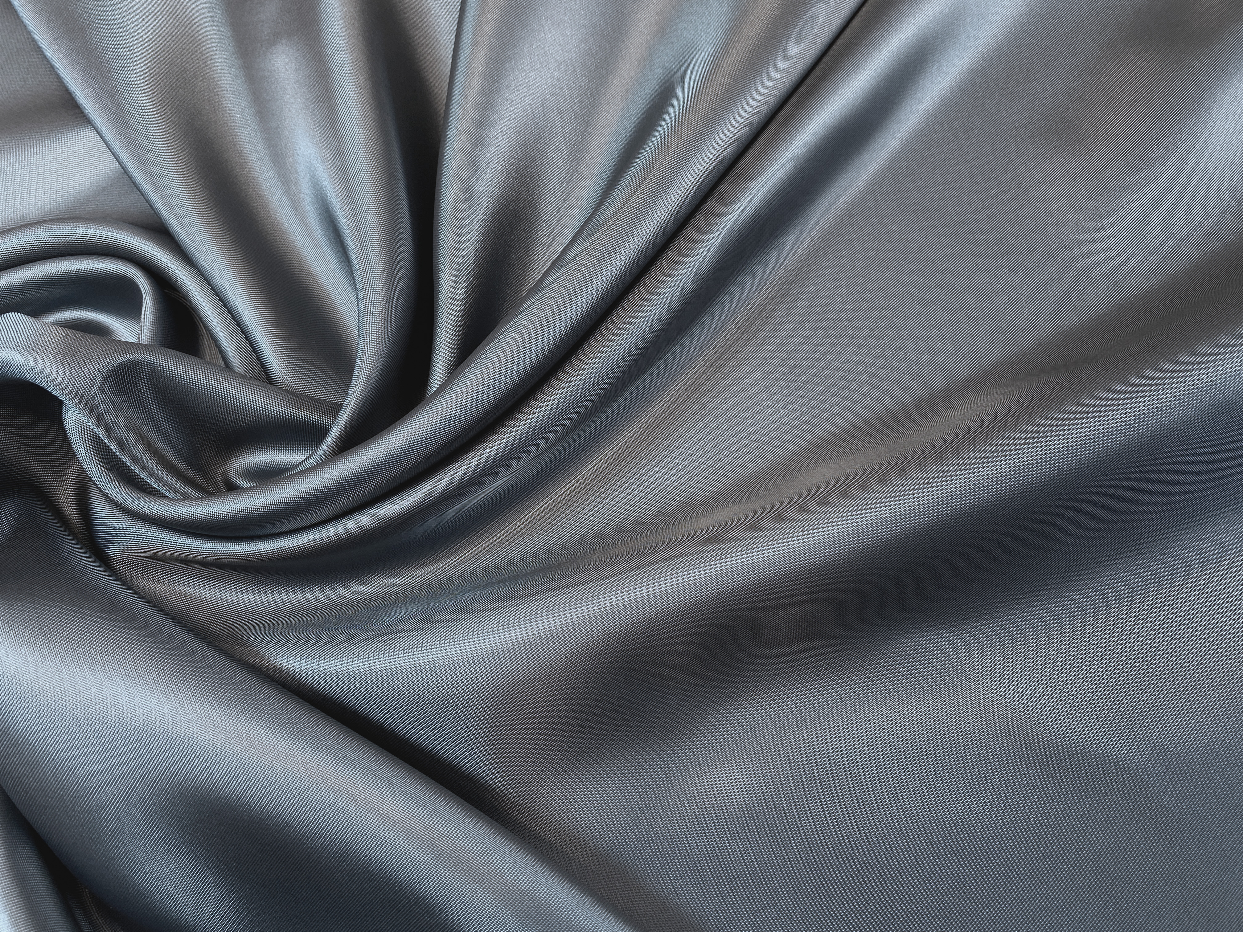 Sergefutter graublau