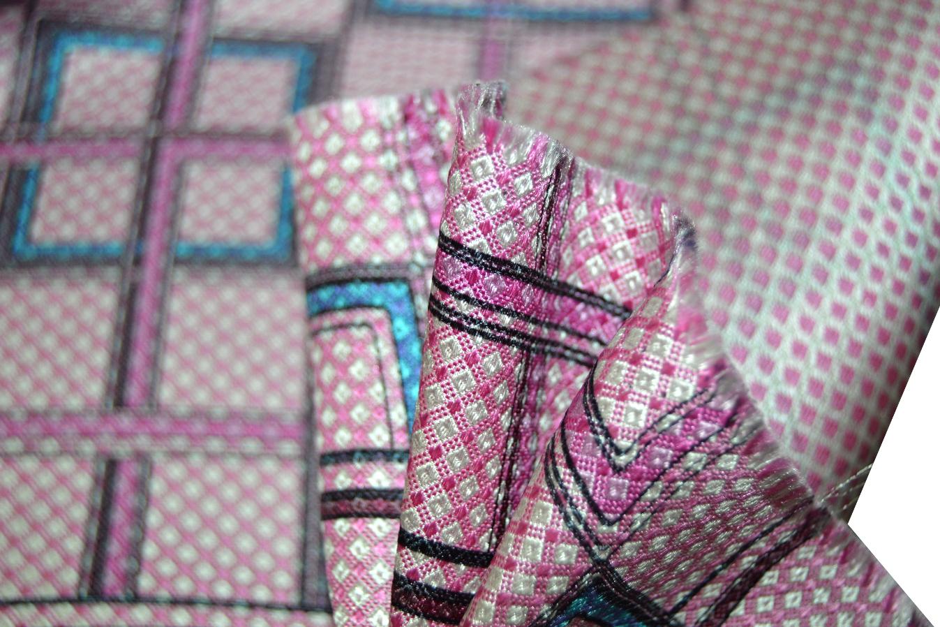 Seiden - Jacquard bedruckt