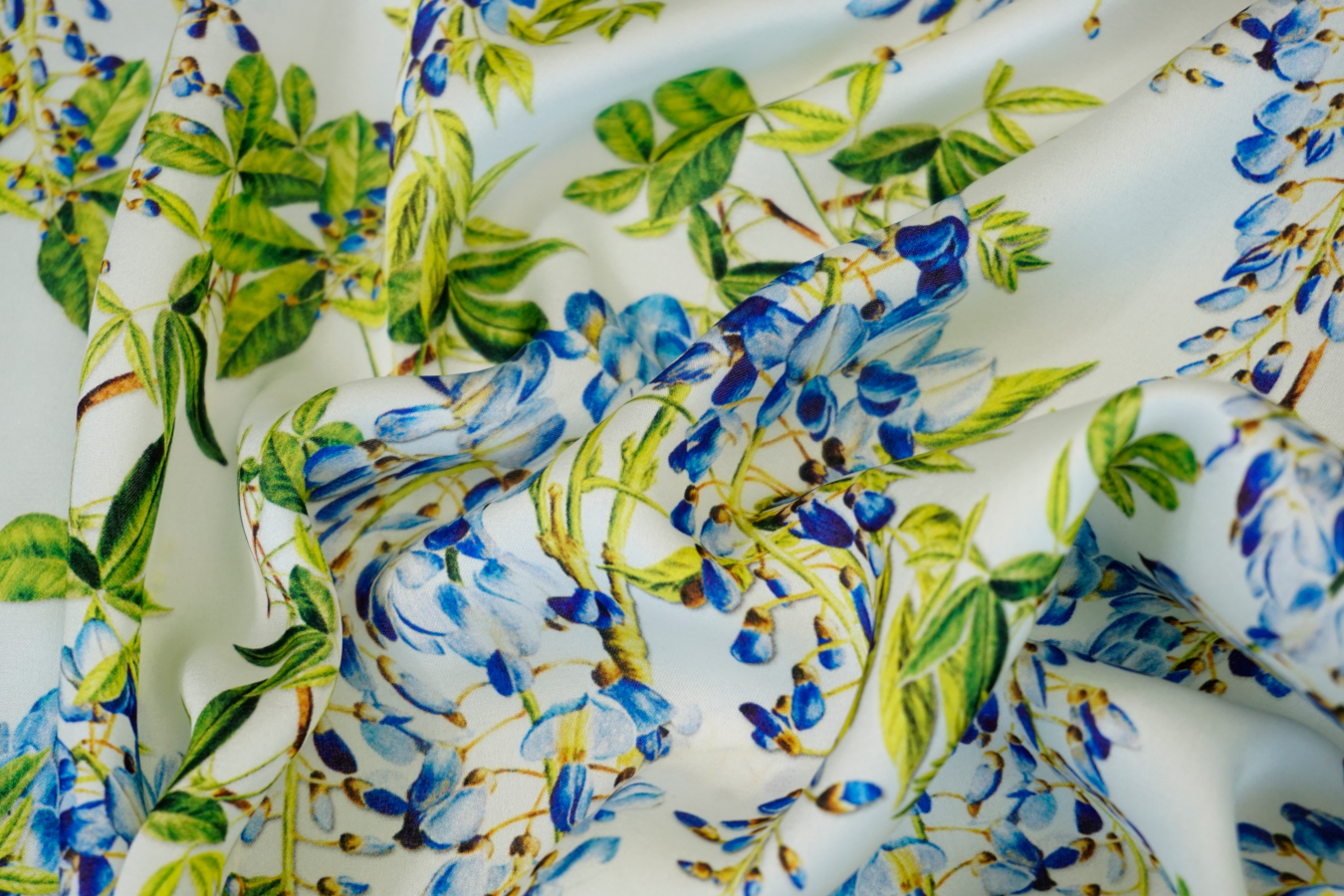 Seidensatin - Blauregen