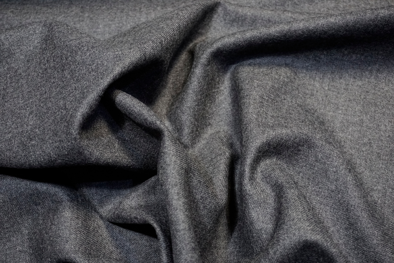 Feingabardine - steingrau