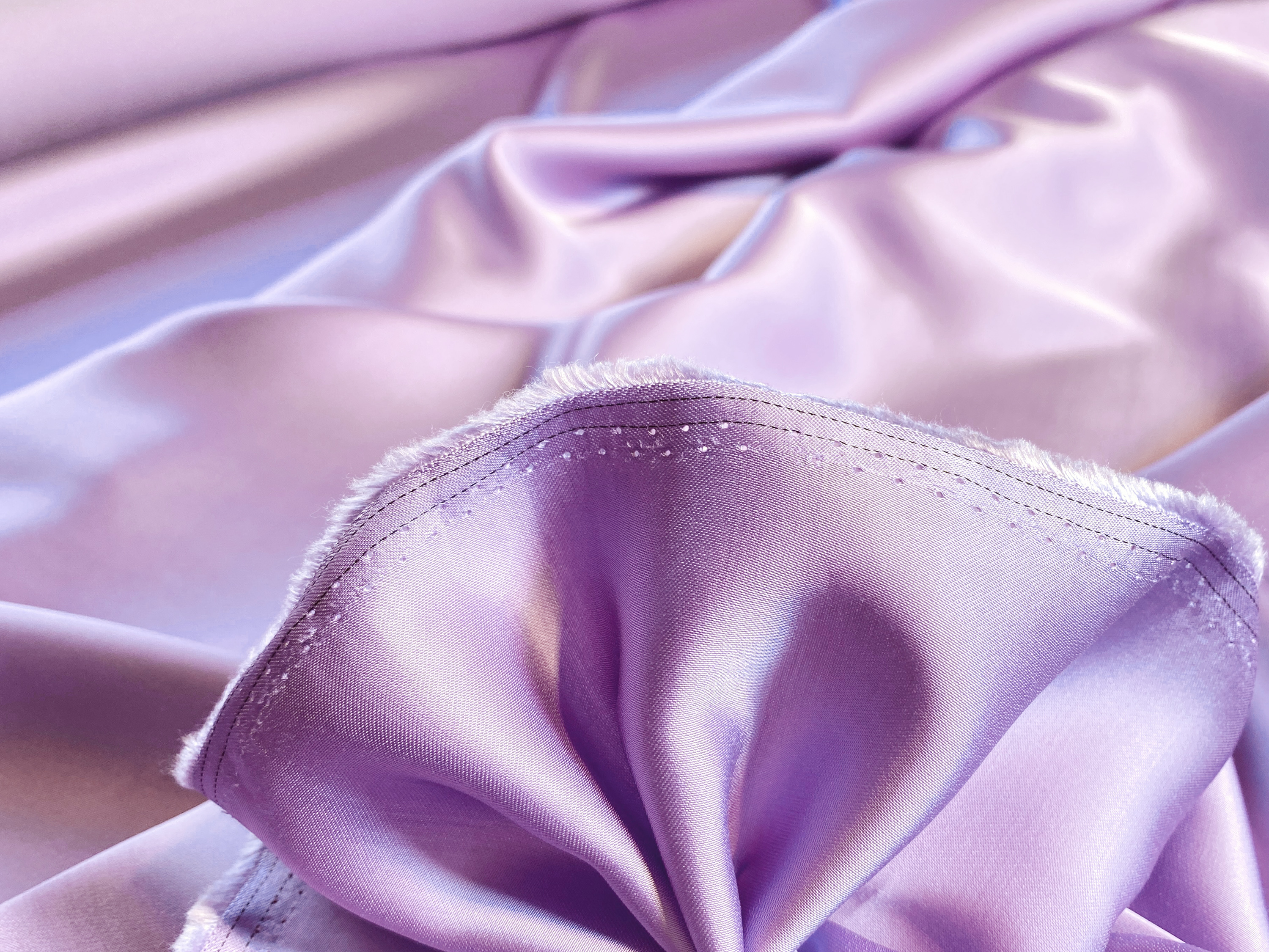 Viskose Satin fliederlila