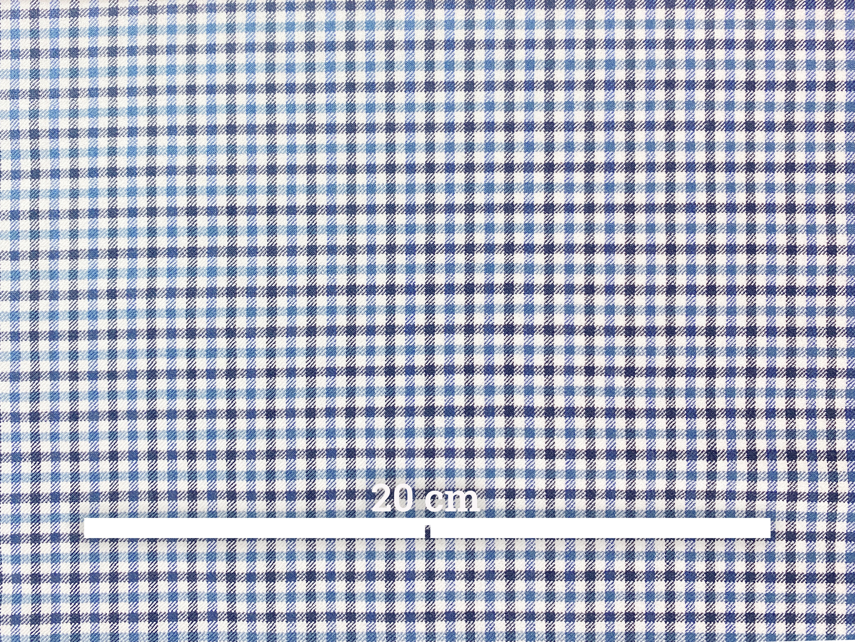 Flanell schwarz-blau-ecru kariert